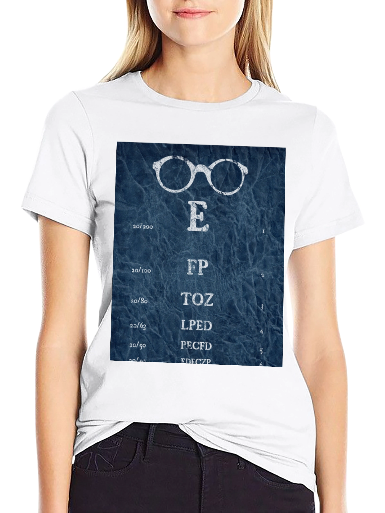 Eye Chart T-Shirt - Vision Test Novelty Tee
