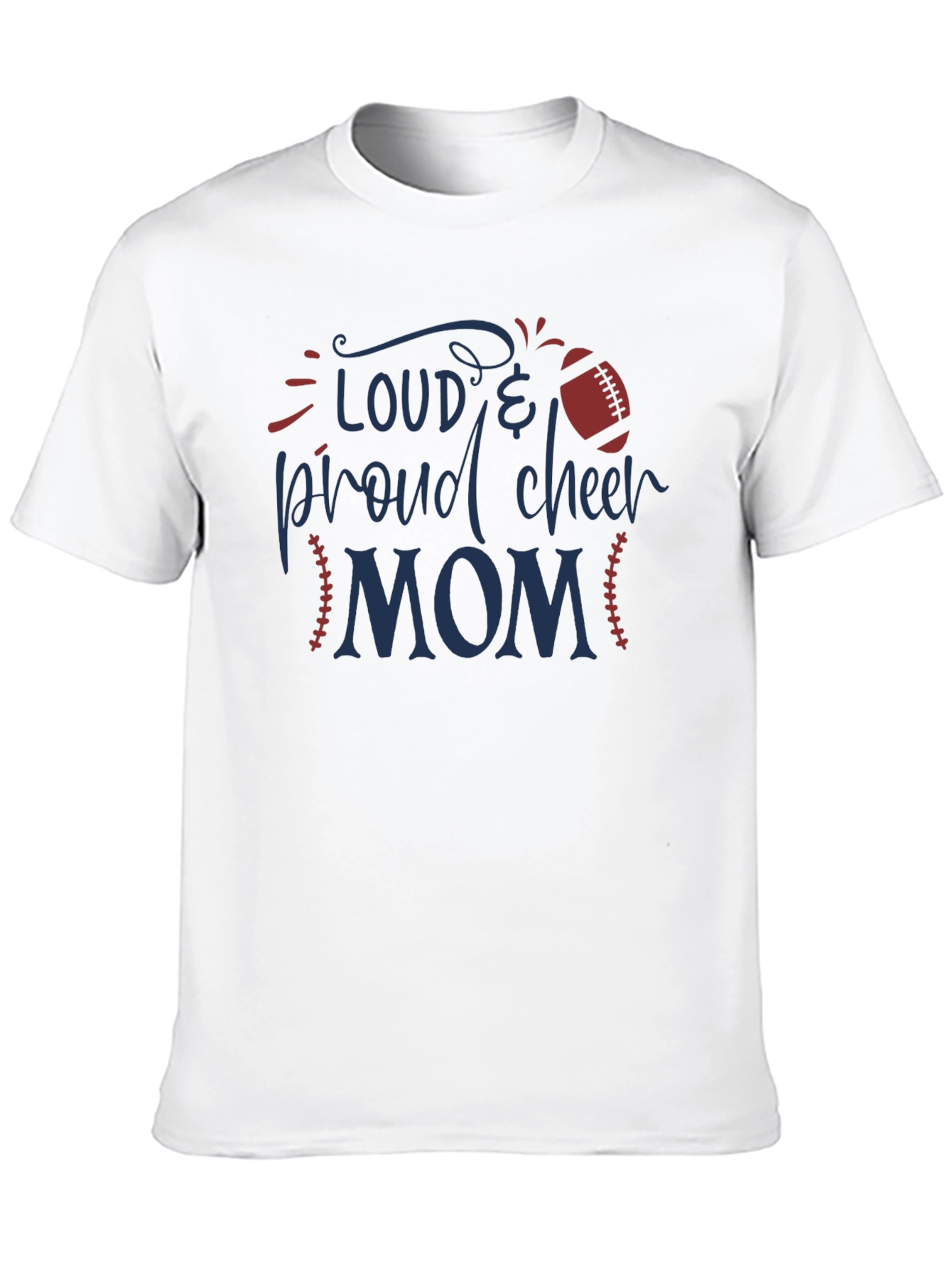 Loud & Proud Cheer Mom Graphic T-Shirt