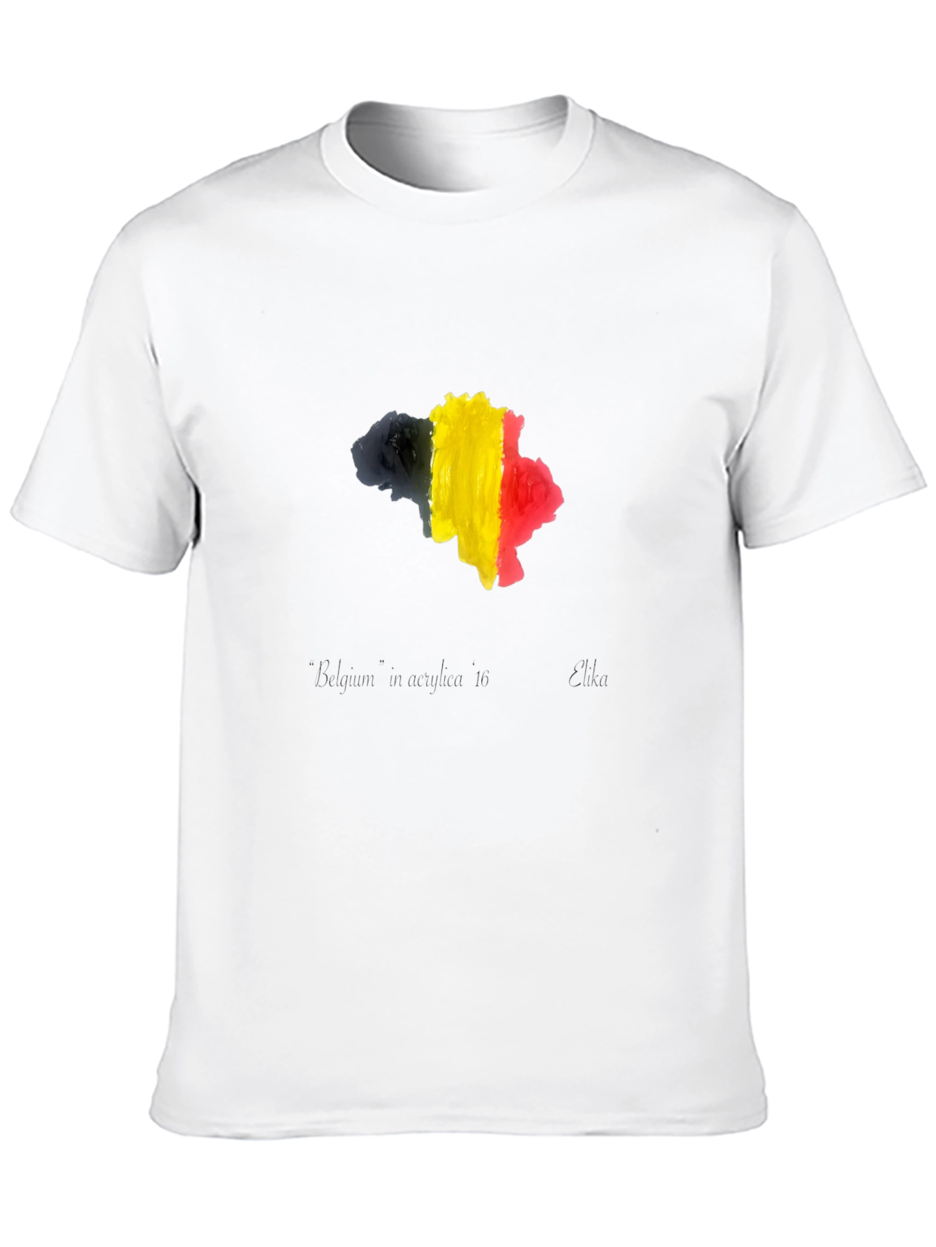 Belgium Flag Map T-Shirt