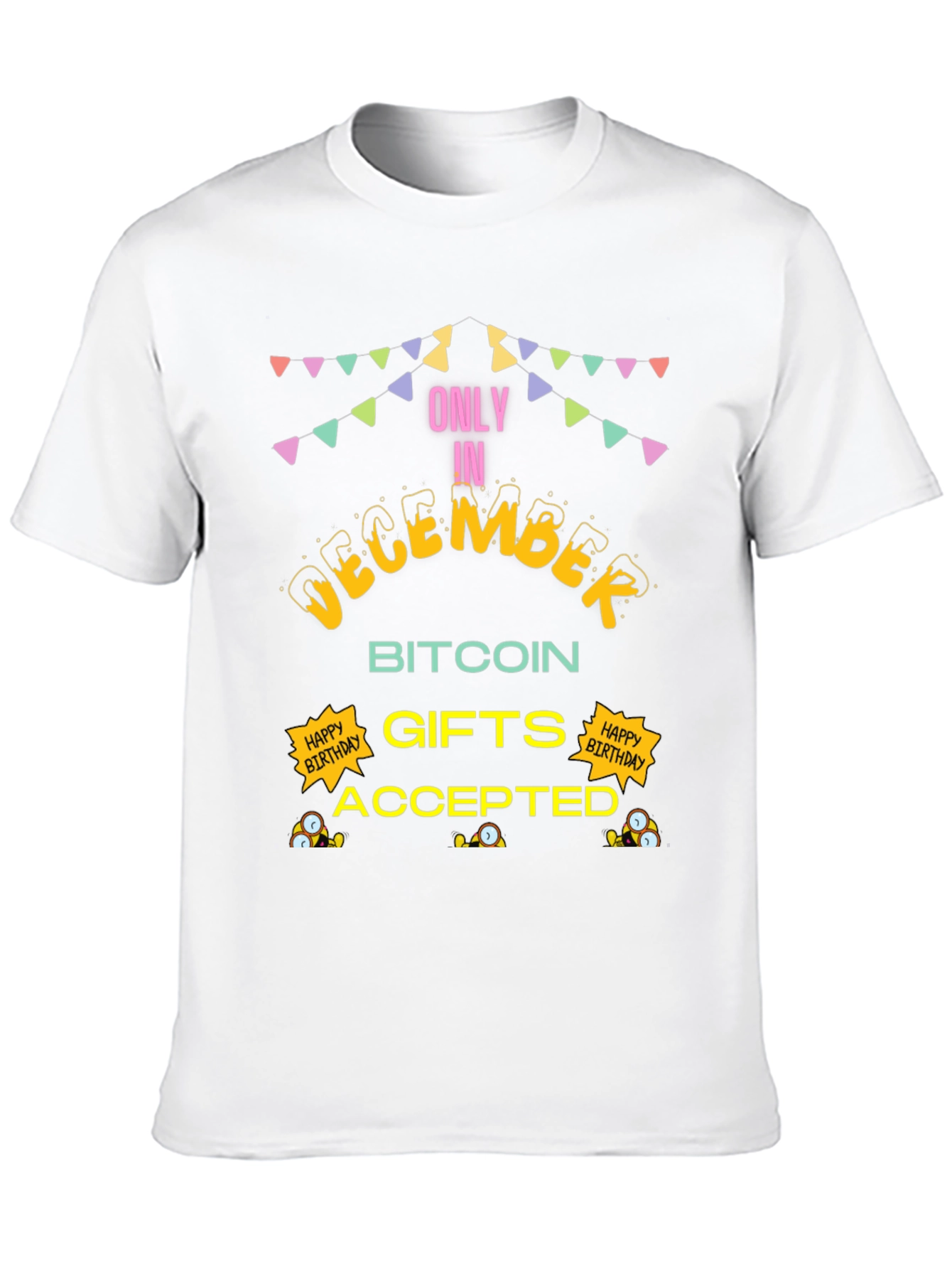 December Bitcoin Gifts Accepted Black T-Shirt