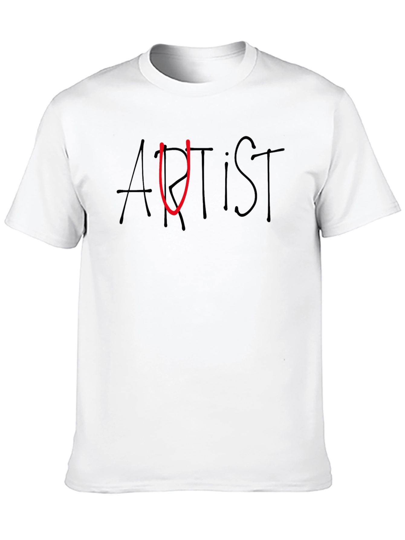 Artist Graphic T-Shirt - Black Casual Tee