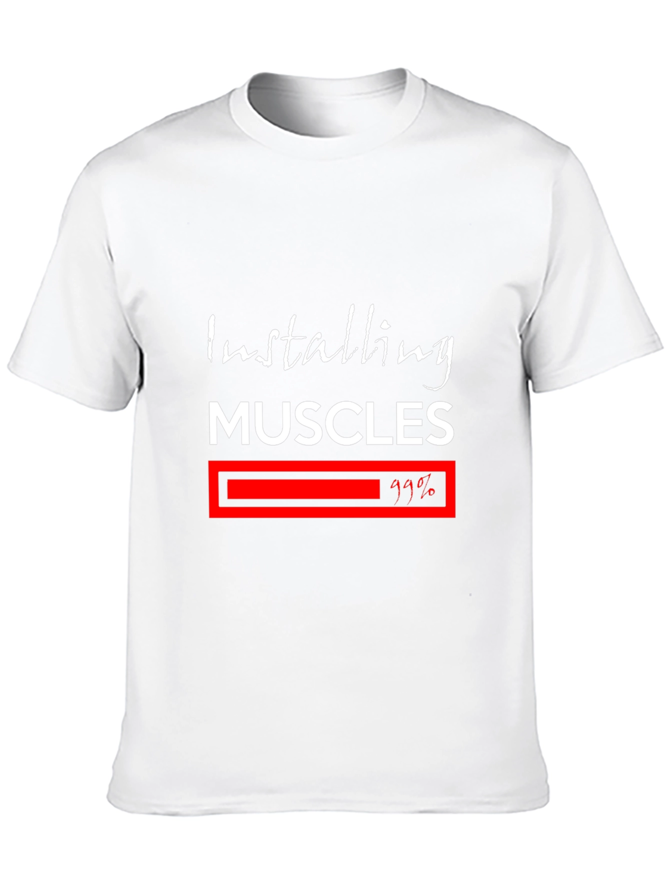 Installing Muscles T-Shirt - Fitness Motivation Tee