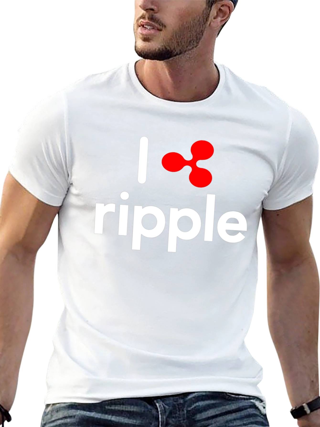 I Love Ripple Crypto Black T-Shirt