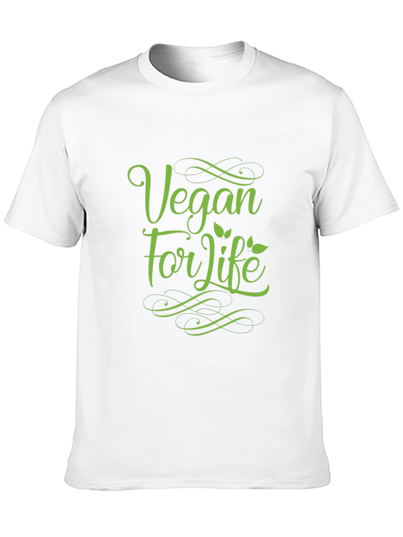 Vegan For Life Black T-Shirt
