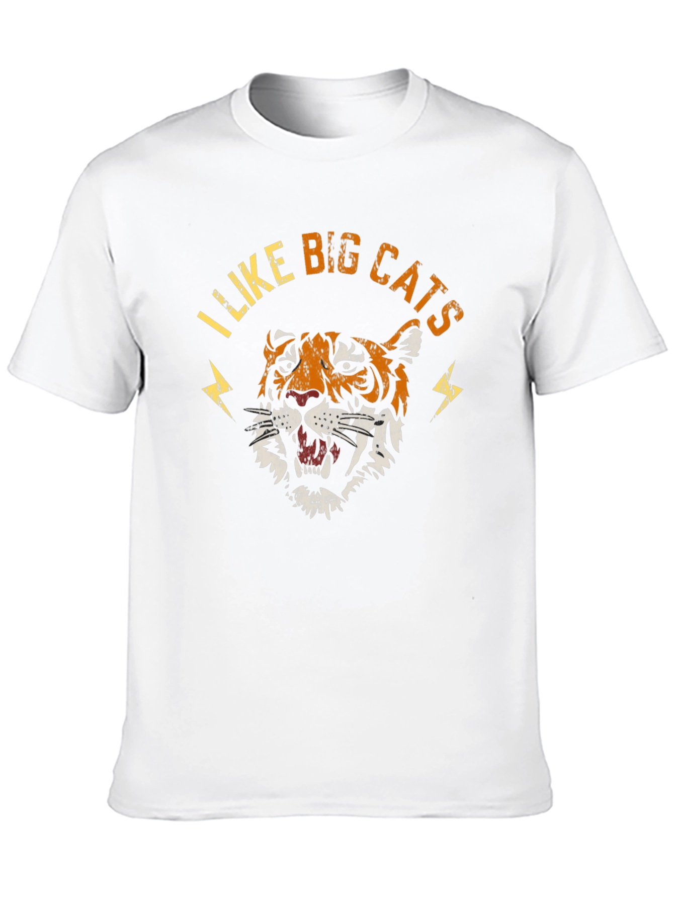 I Like Big Cats Graphic Tee - Black