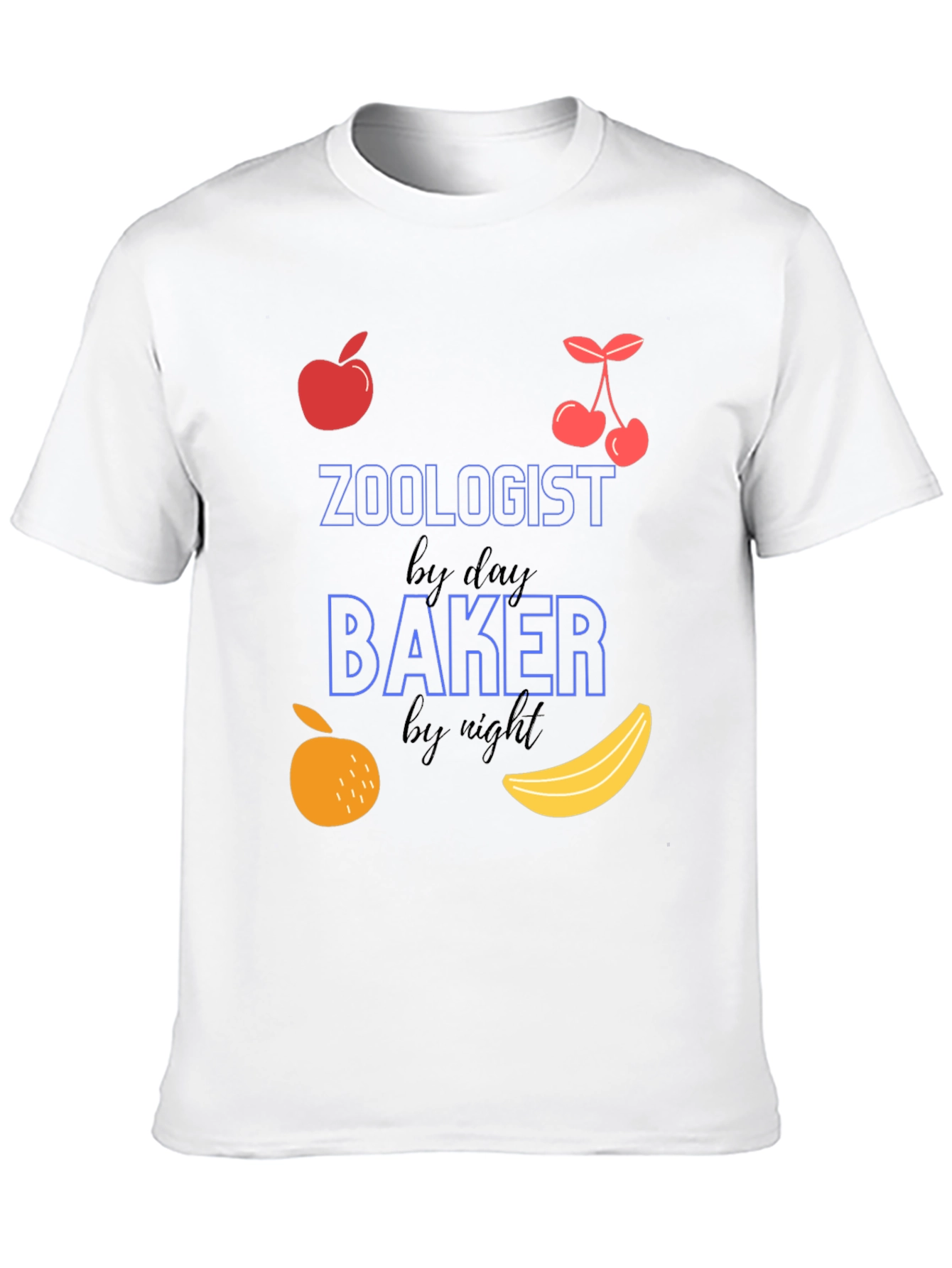 Zoologist by Day Baker by Night Funny T-Shirt