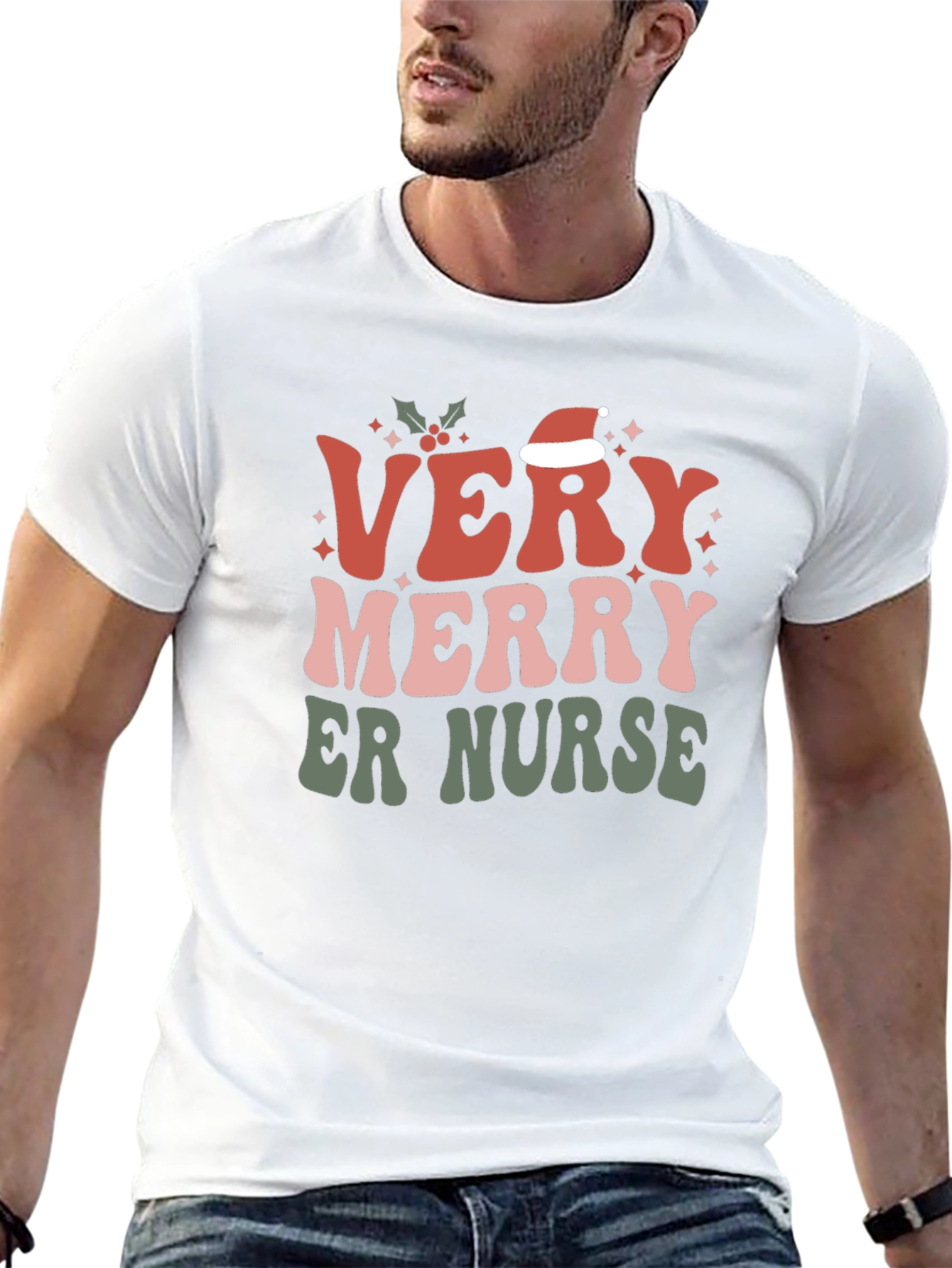 Very Merry ER Nurse Christmas T-Shirt
