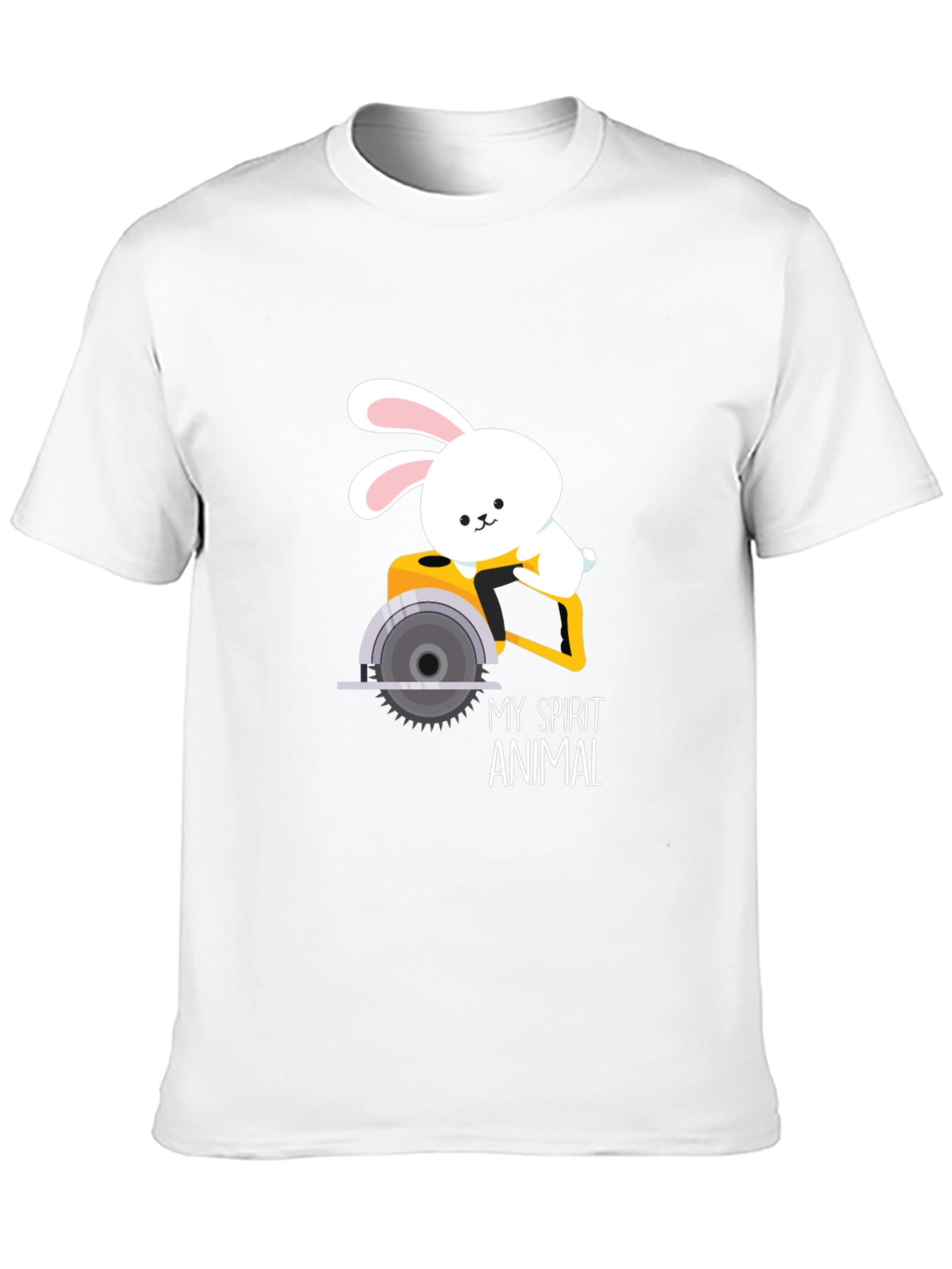 My Spirit Animal Bunny Circular Saw Graphic Tee