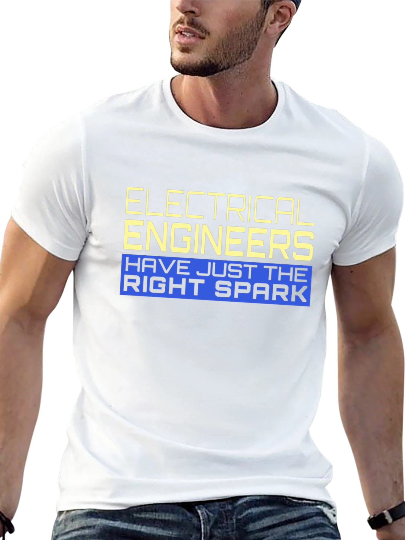 Electrical Engineers Right Spark Black T-Shirt