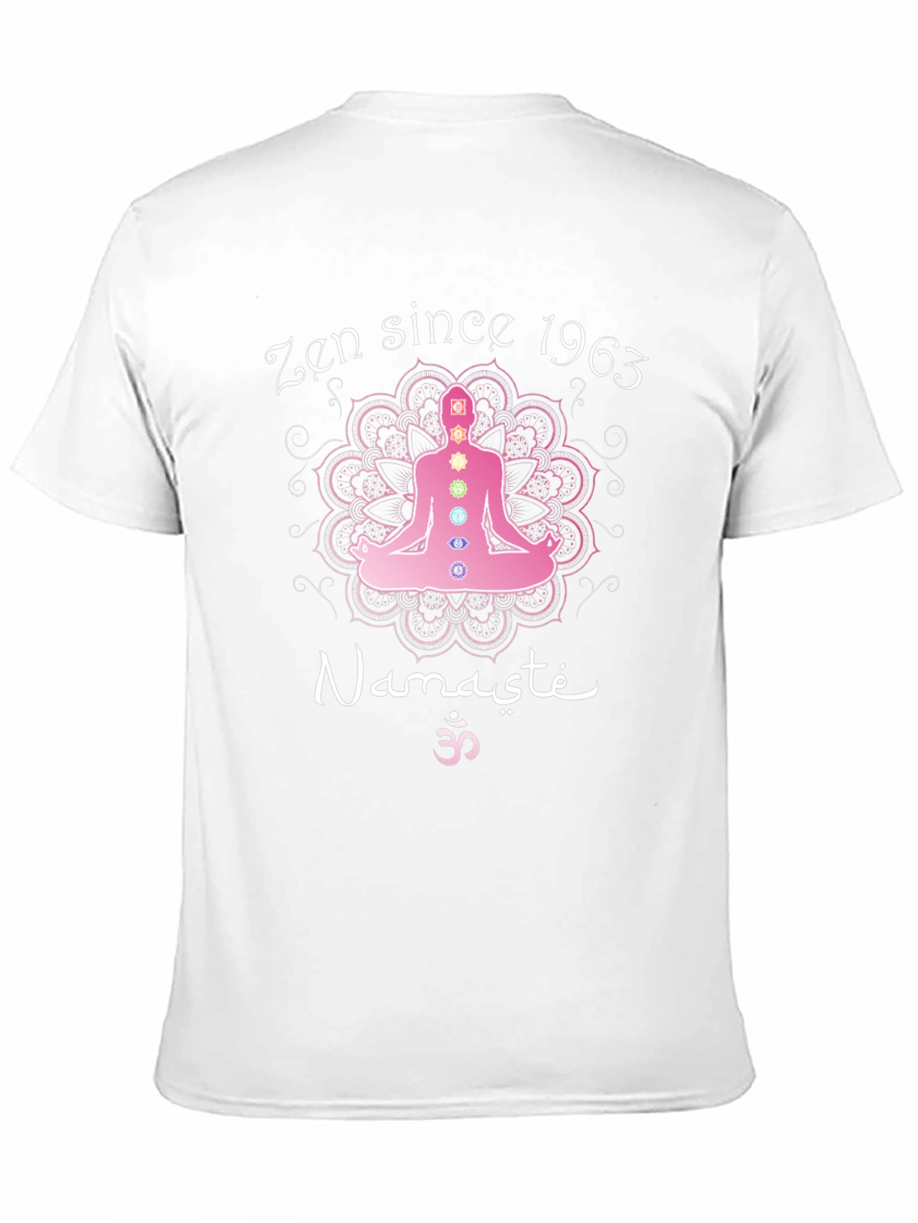 Zen Since 1963 Chakra Namaste Black T-Shirt