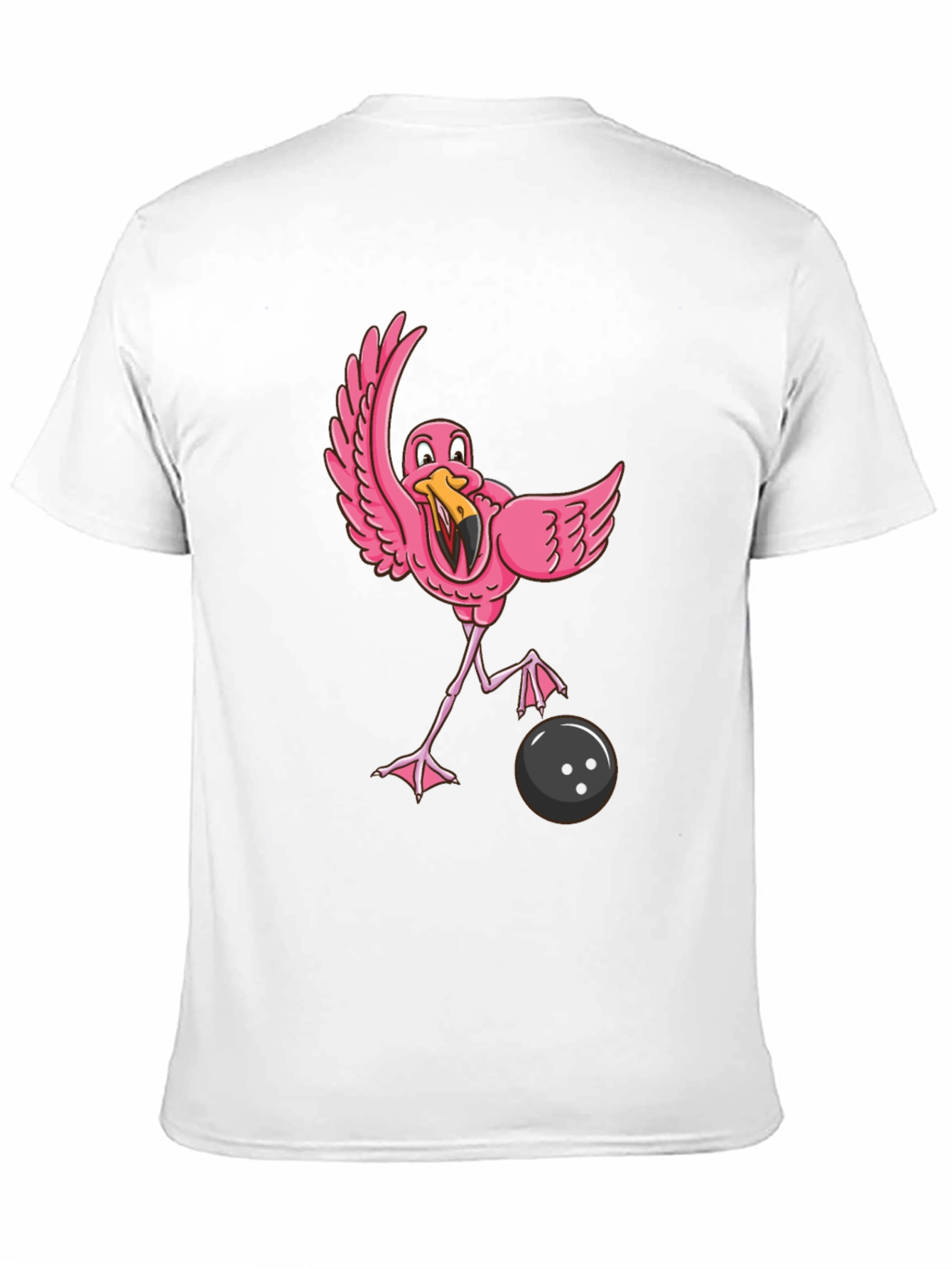 Flamingo Bowling Black T-Shirt