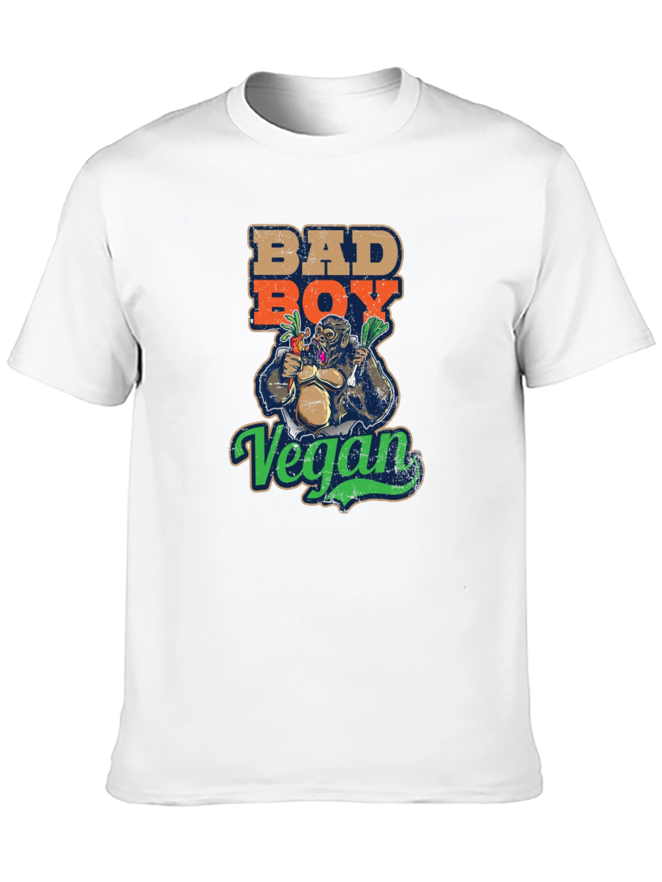 Bad Boy Vegan T-Shirt - Gorilla Graphic Tee