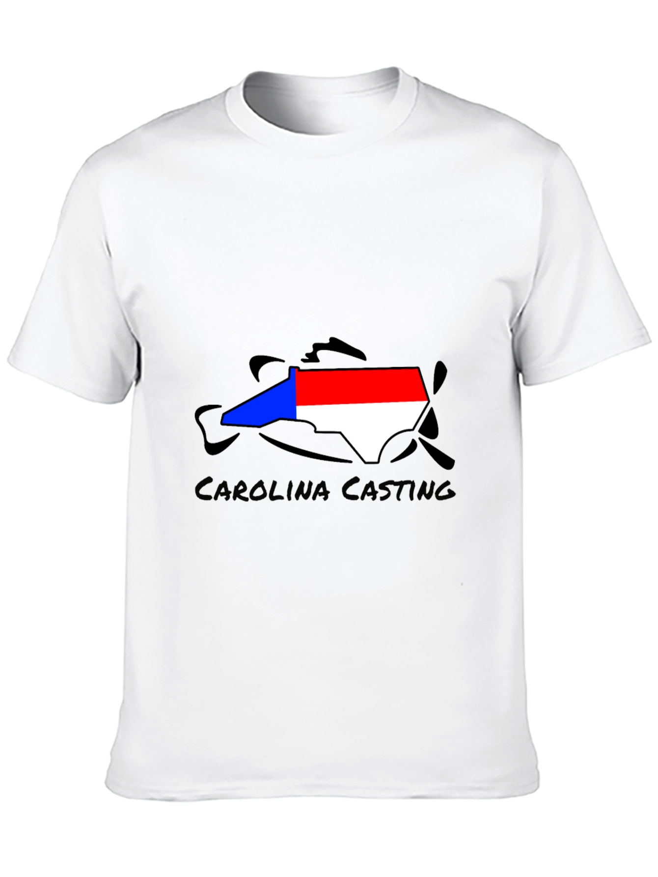 Carolina Casting Black Graphic Tee - Fishing T-Shirt