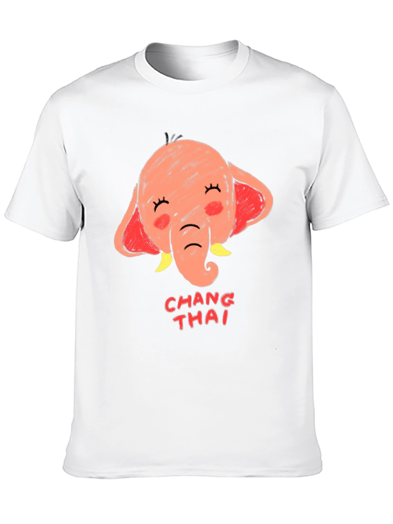 Chang Thai Elephant Graphic Tee - Unisex Black T-Shirt