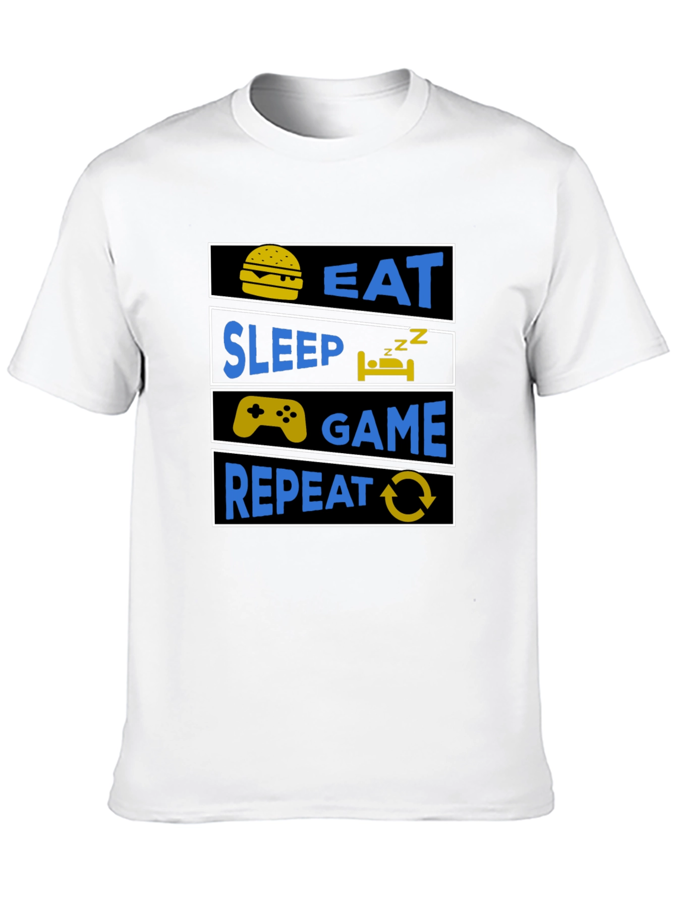 Eat Sleep Game Repeat Gamer T-Shirt