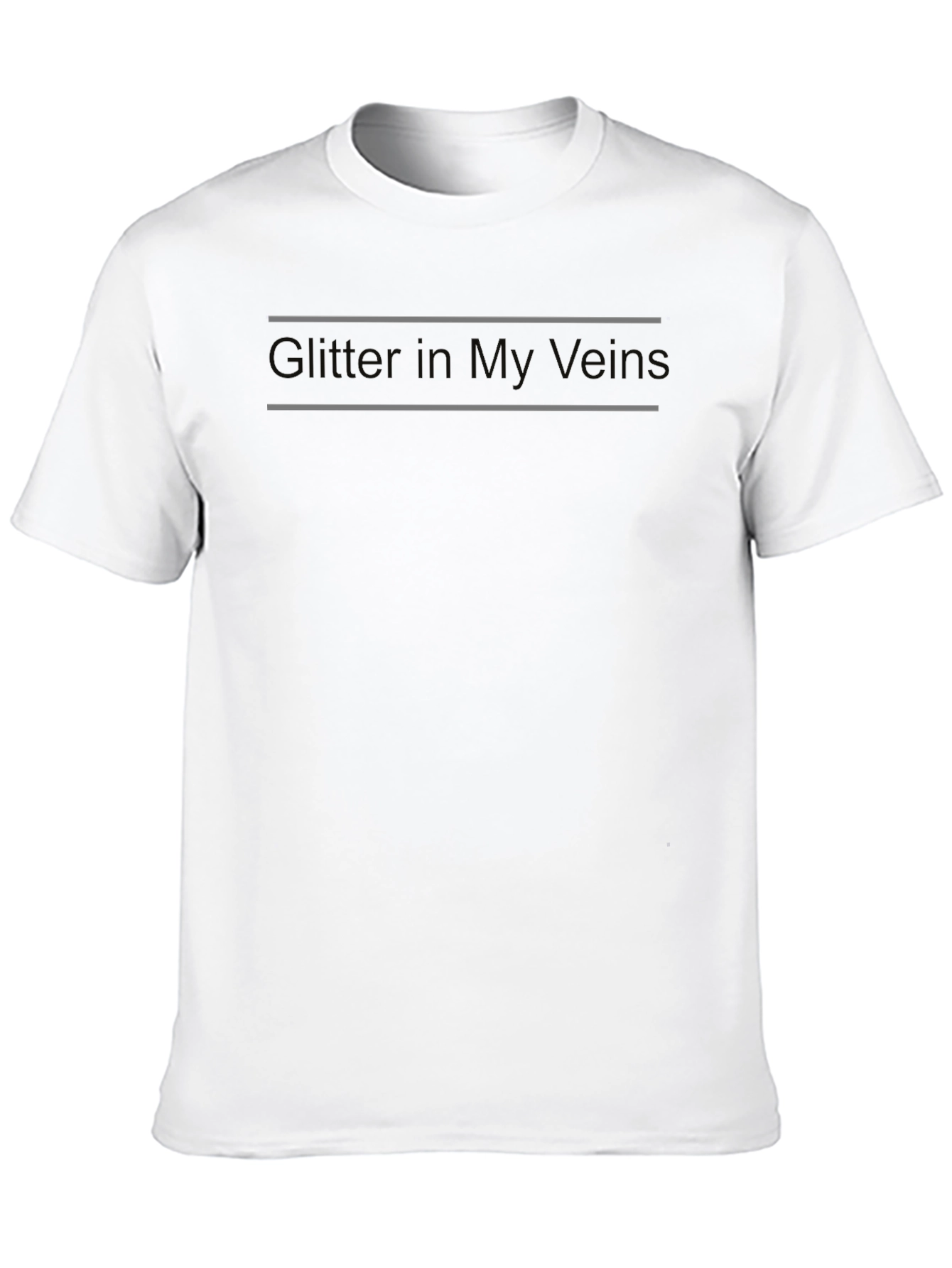 Black Glitter In My Veins Graphic T-Shirt