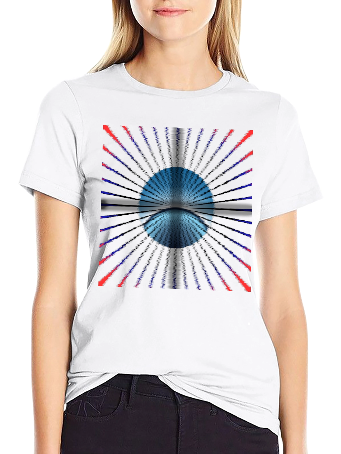 Abstract Portal Black T-Shirt