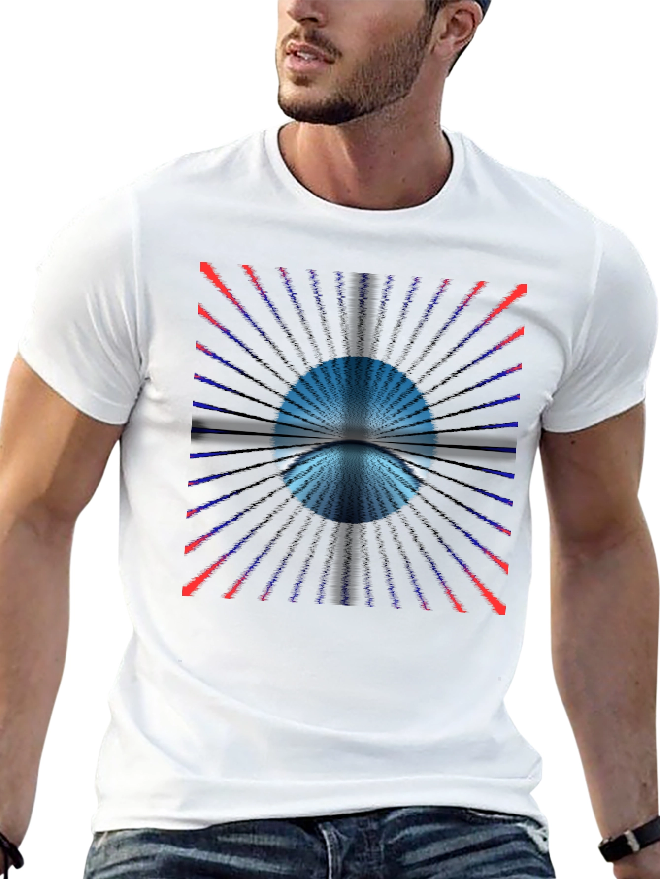 Abstract Portal Black T-Shirt