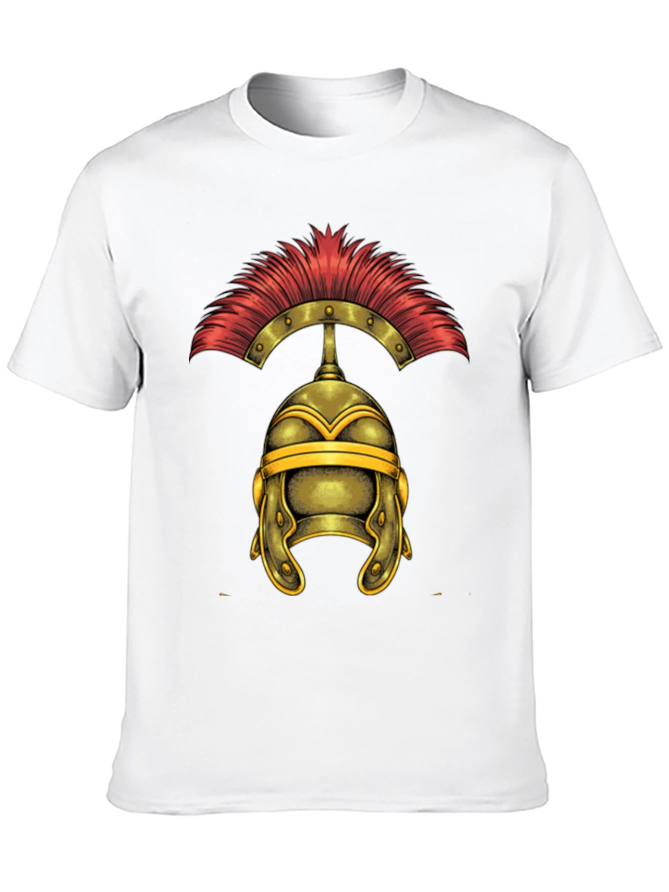 Roman Helmet Graphic Tee - Classic Warrior Design