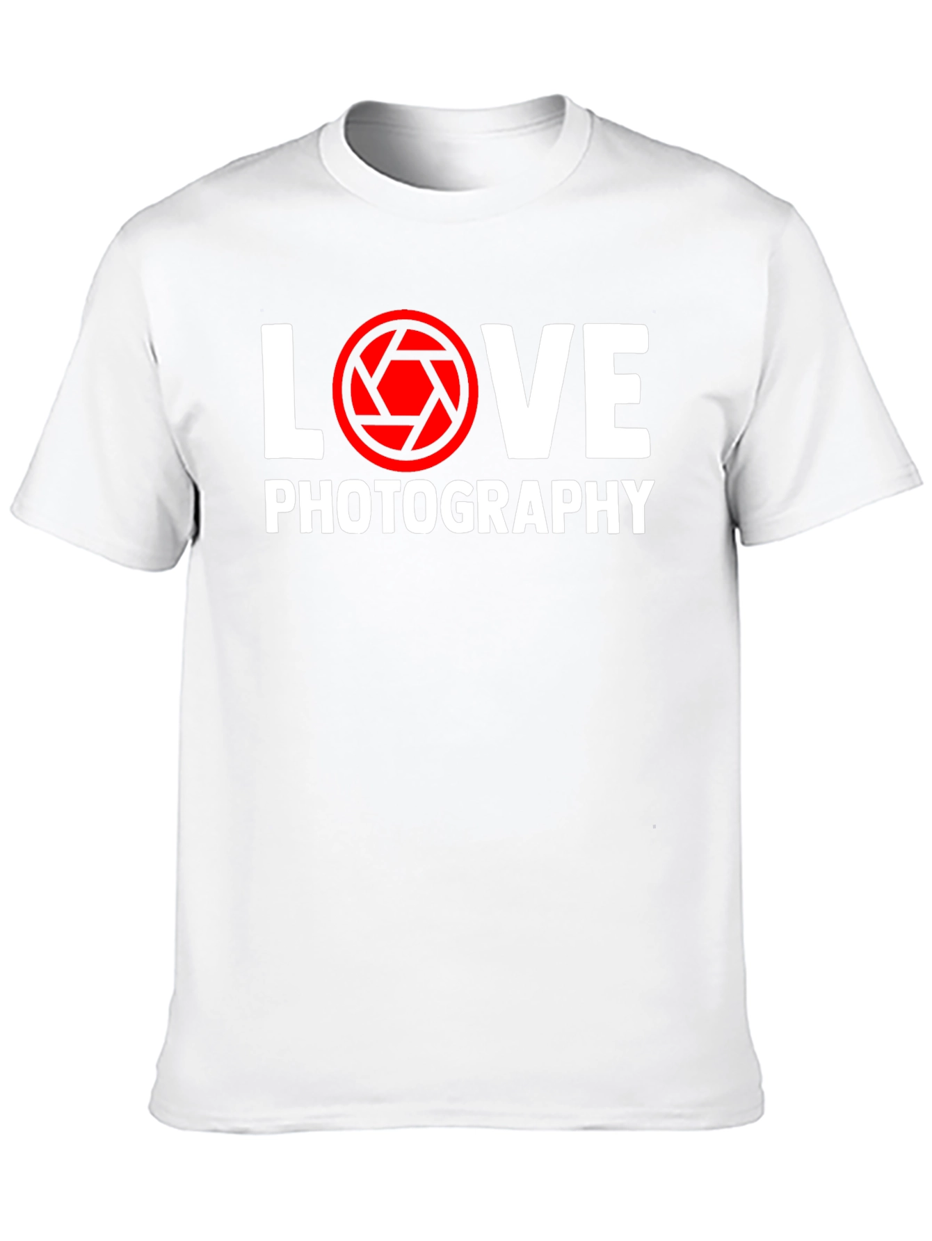 Love Photography T-Shirt - Camera Lens Graphic Tee