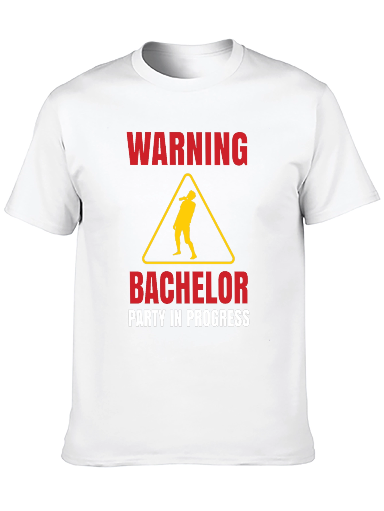 Warning Bachelor Party in Progress Graphic Tee