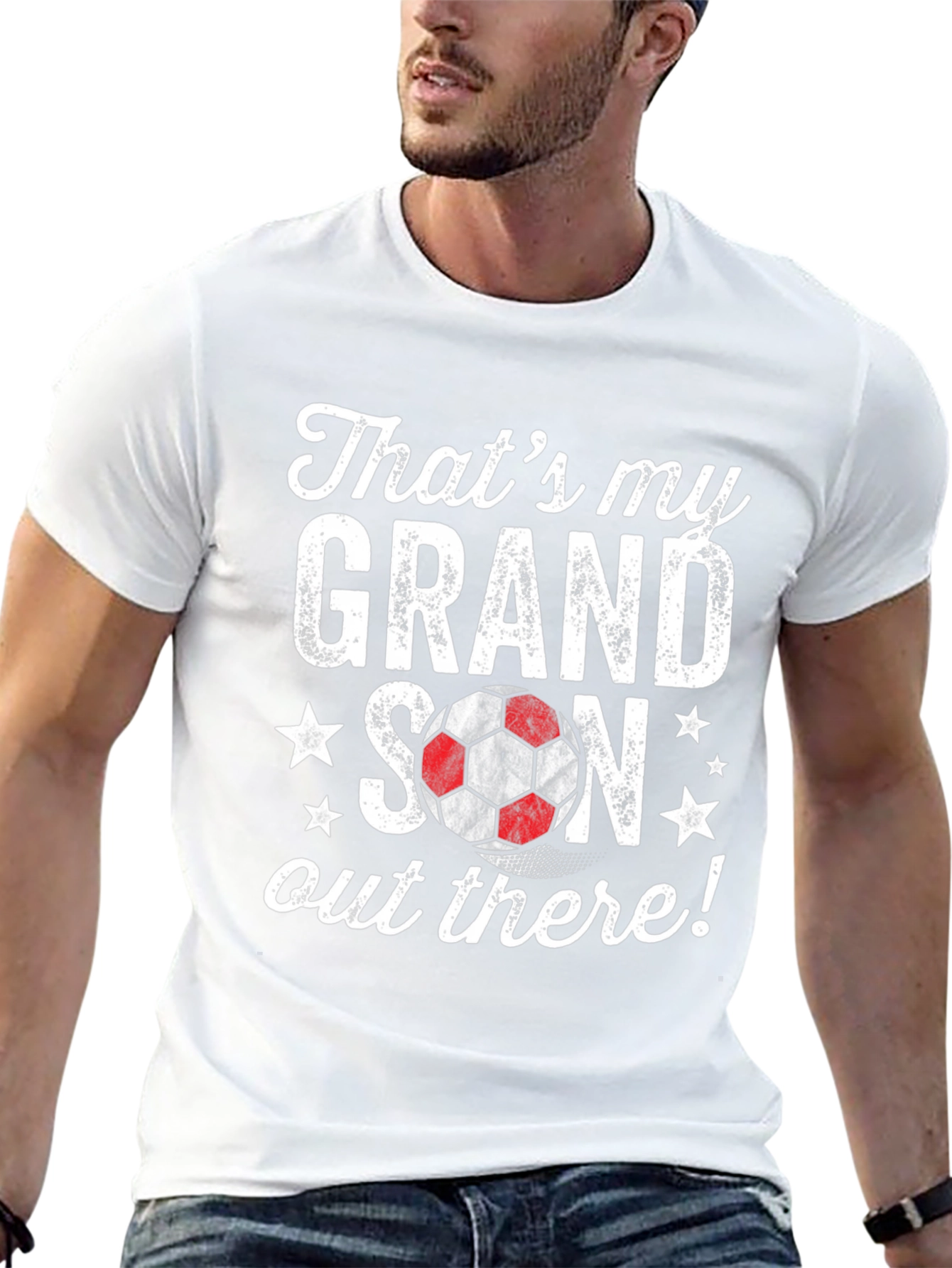 Grandson Soccer T-Shirt: Thats My Grandson Out There!
