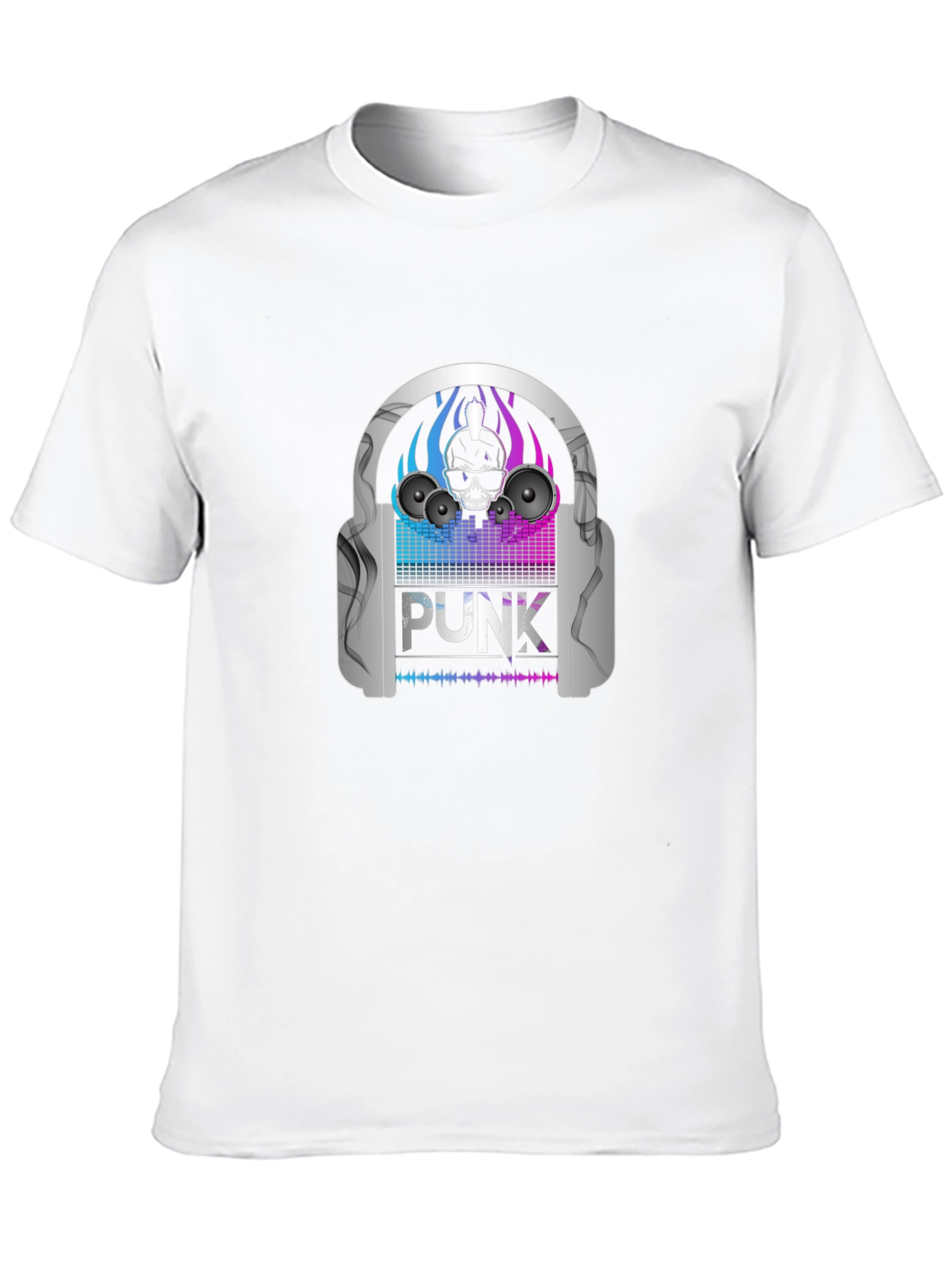 Punk Skull Headphone T-Shirt