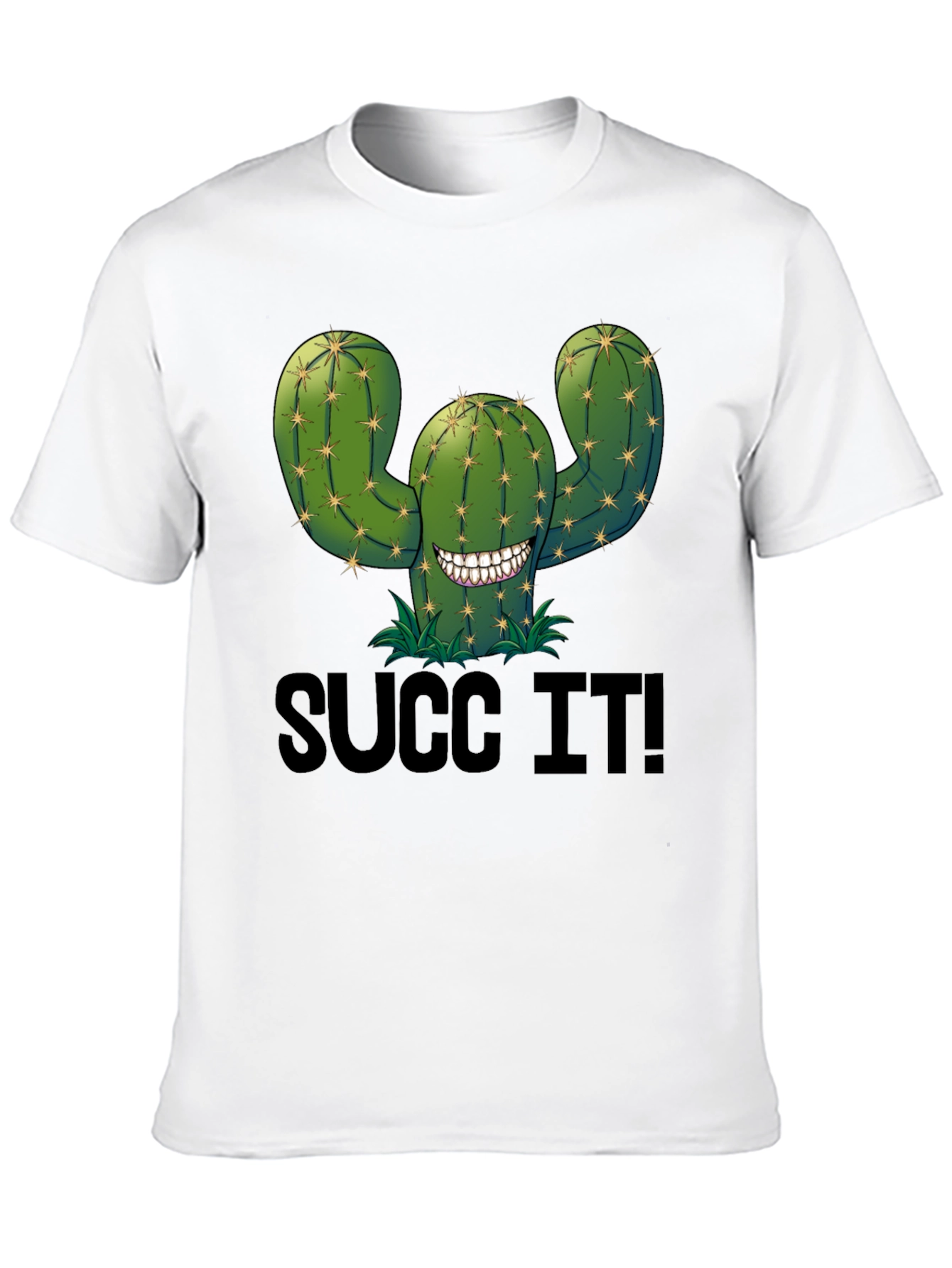 Succ It! Cactus Graphic T-Shirt - Humor Tee