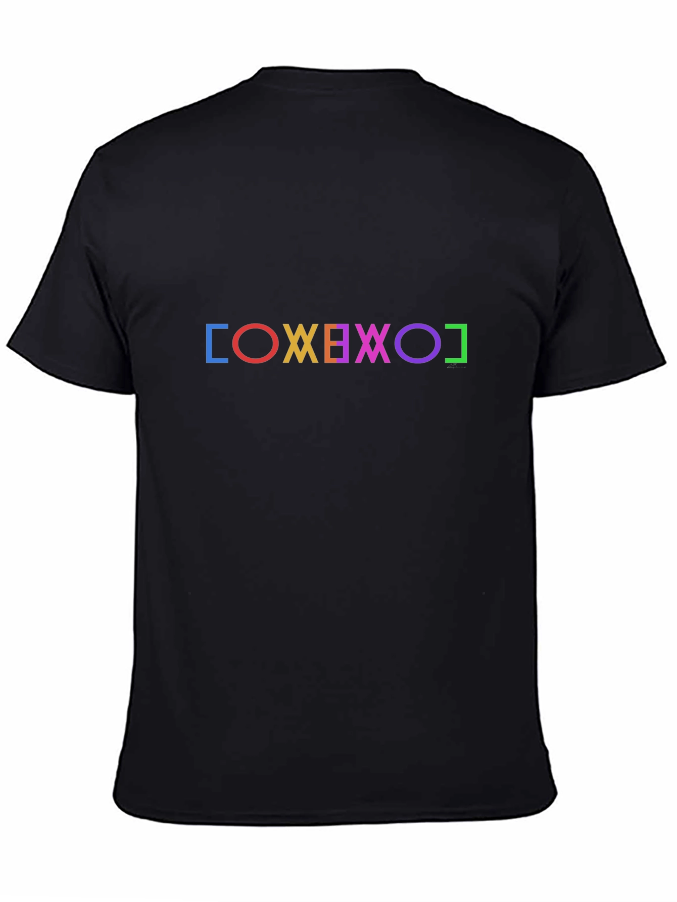 Geometric Symbol T-Shirt - Black