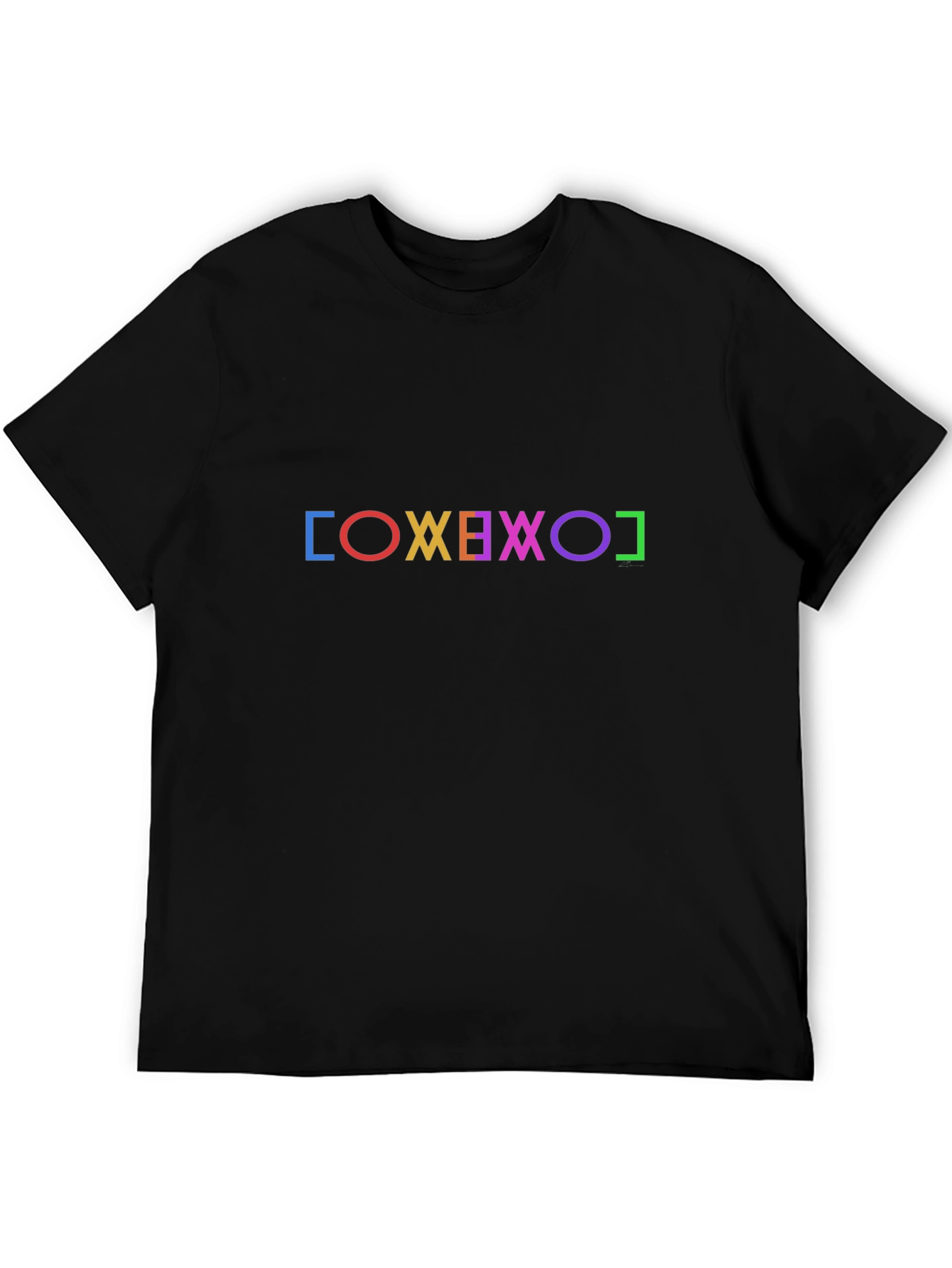 Geometric Symbol T-Shirt - Black