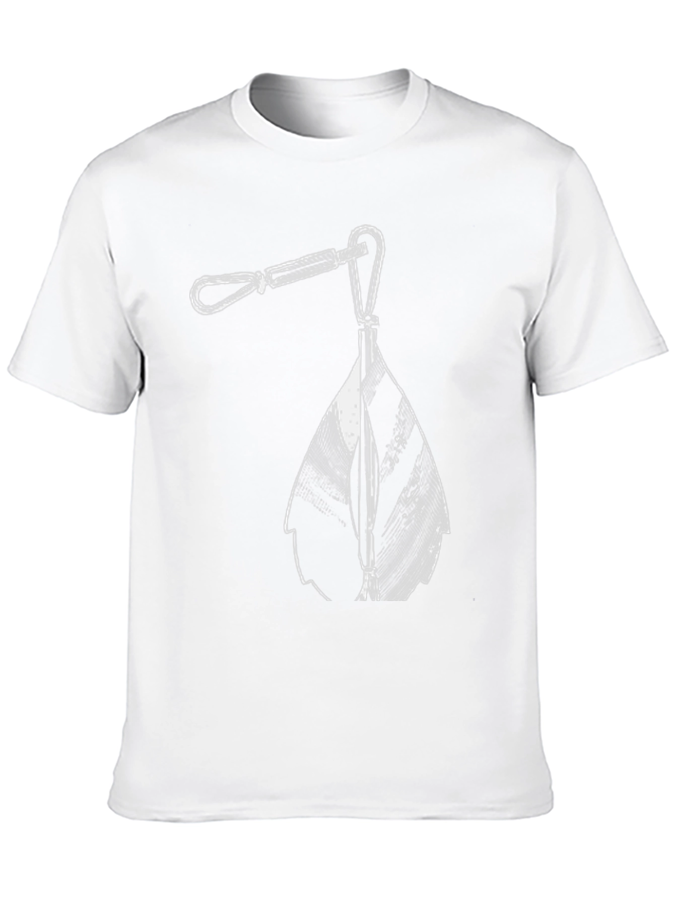 Black T-Shirt with Unique Hardware Graphic