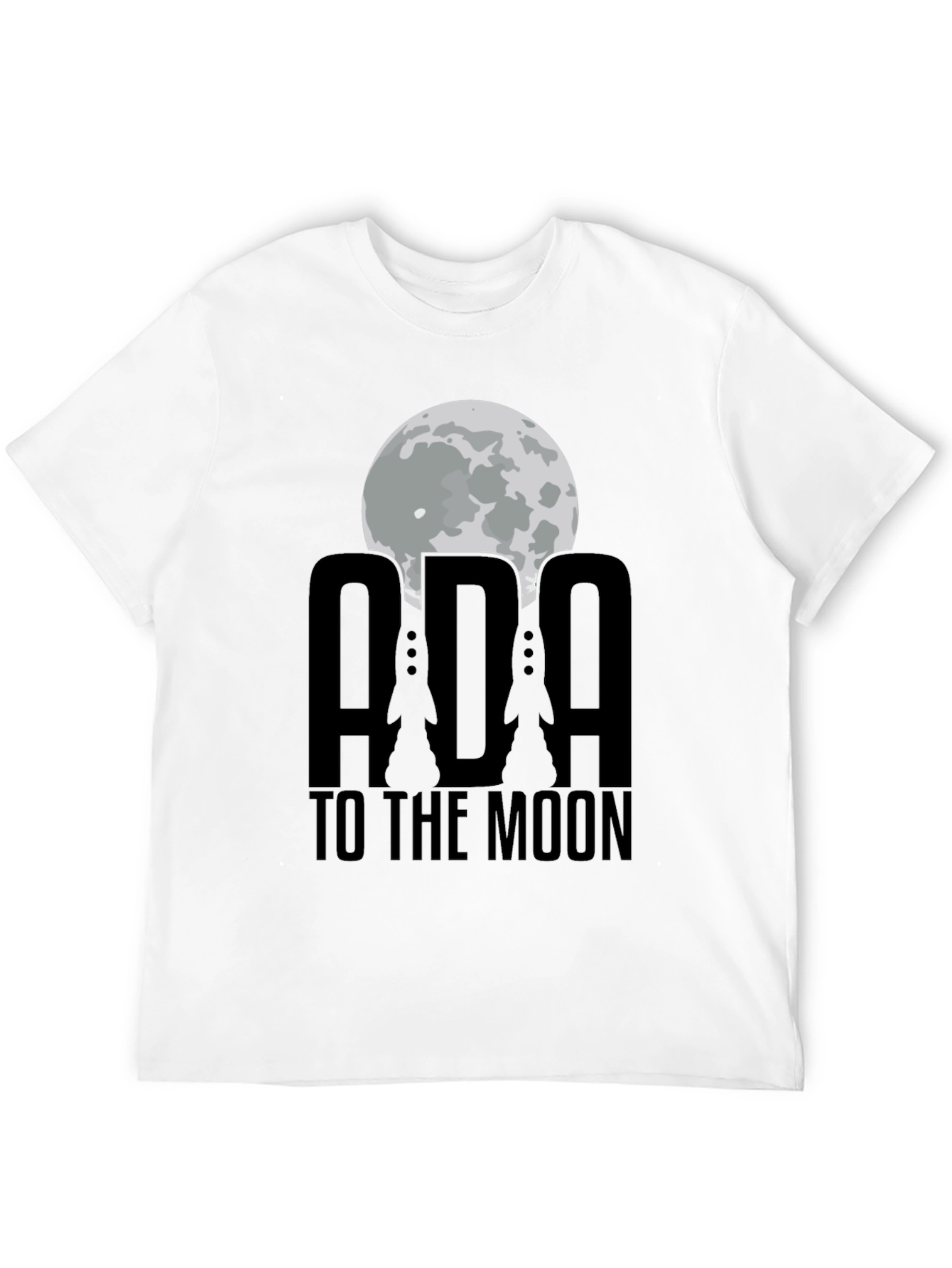 ADA To The Moon Black T-Shirt