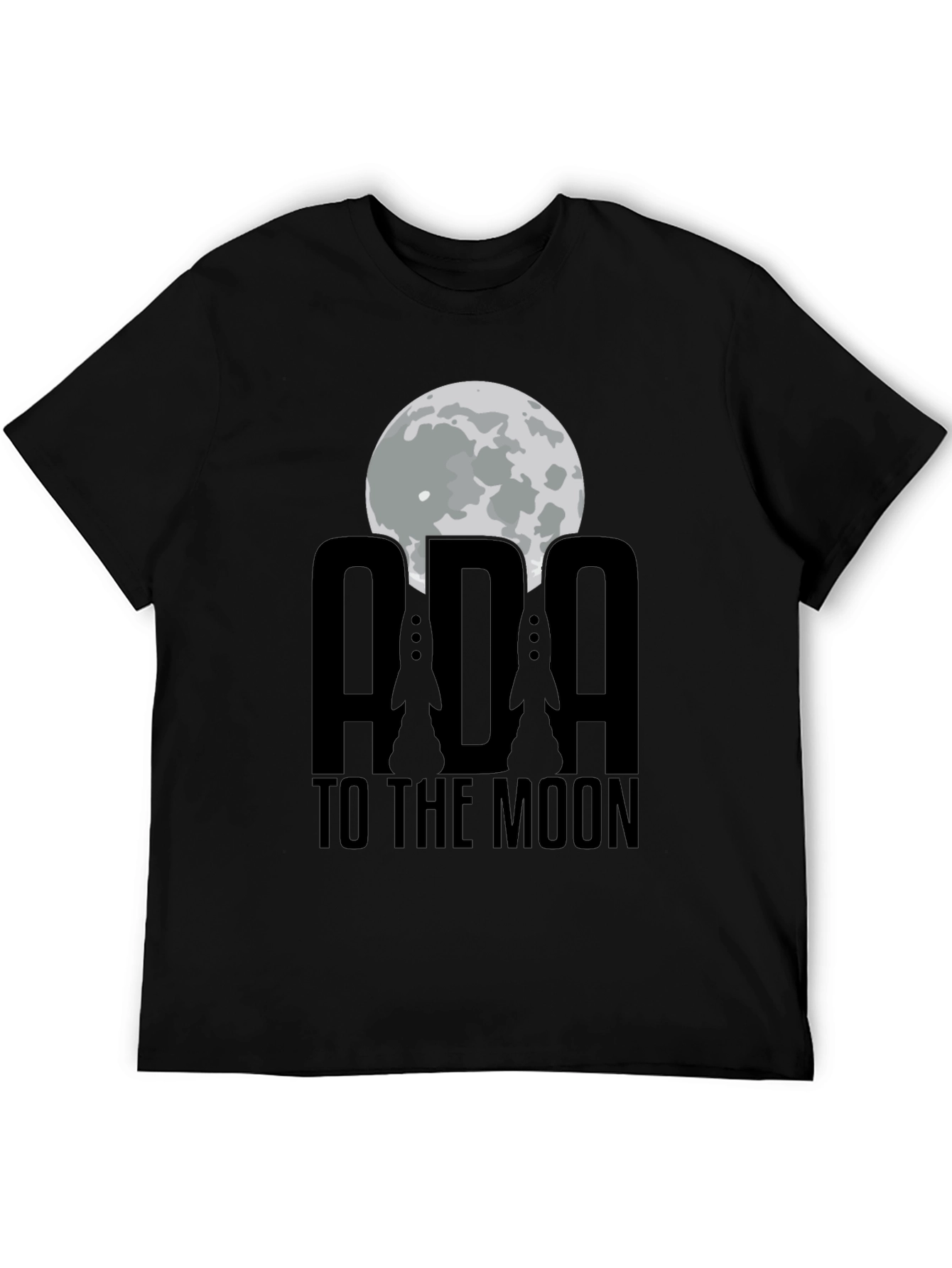 ADA To The Moon Black T-Shirt