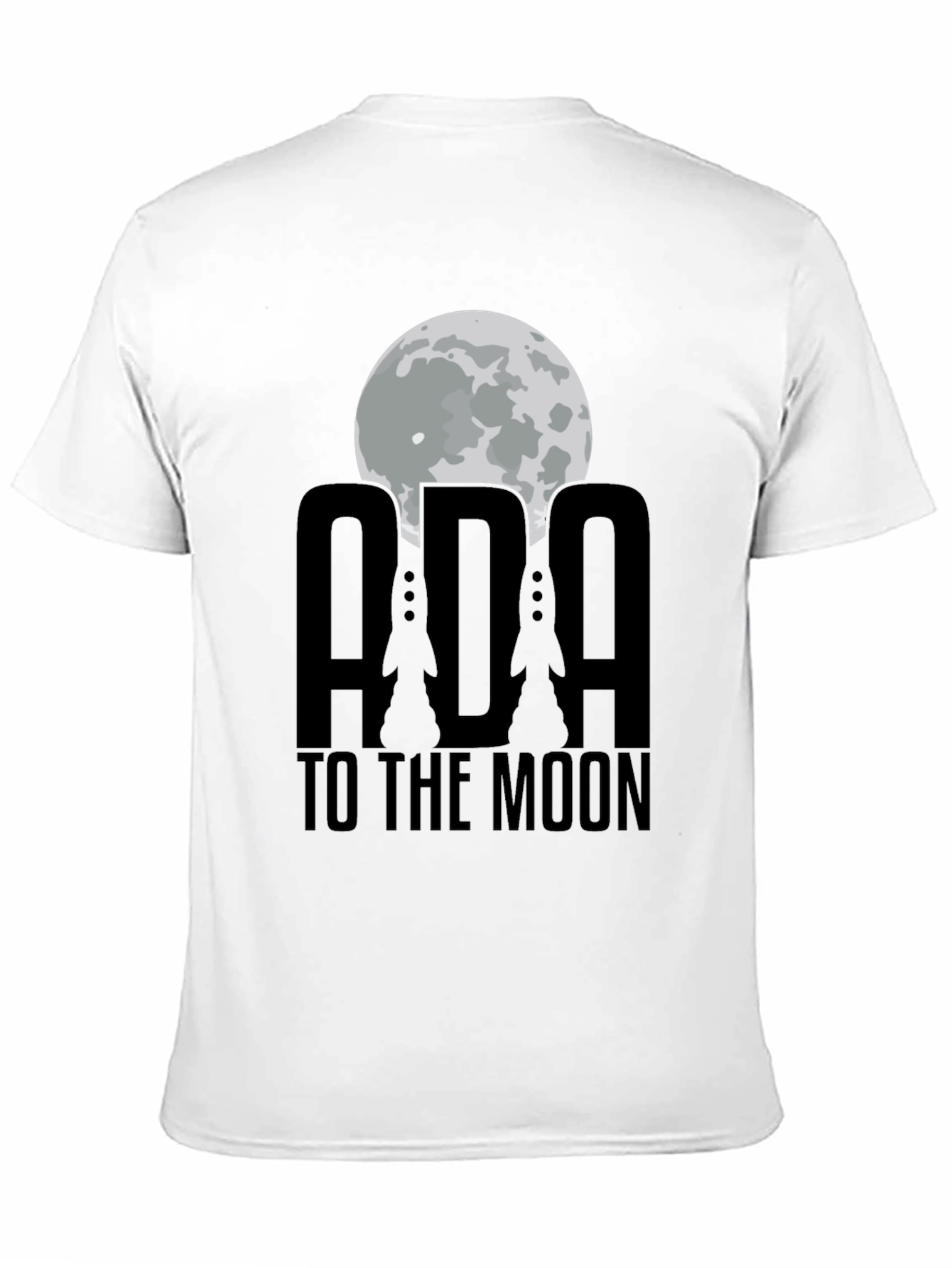 ADA To The Moon Black T-Shirt
