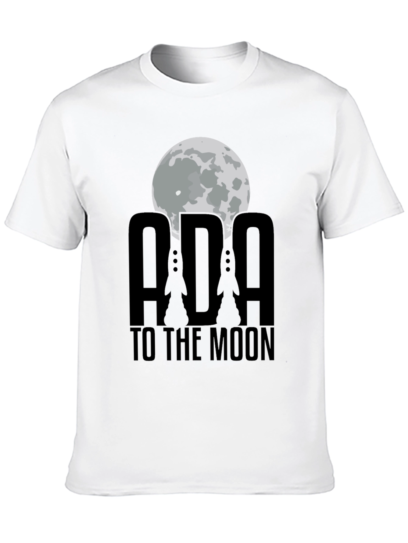 ADA To The Moon Black T-Shirt