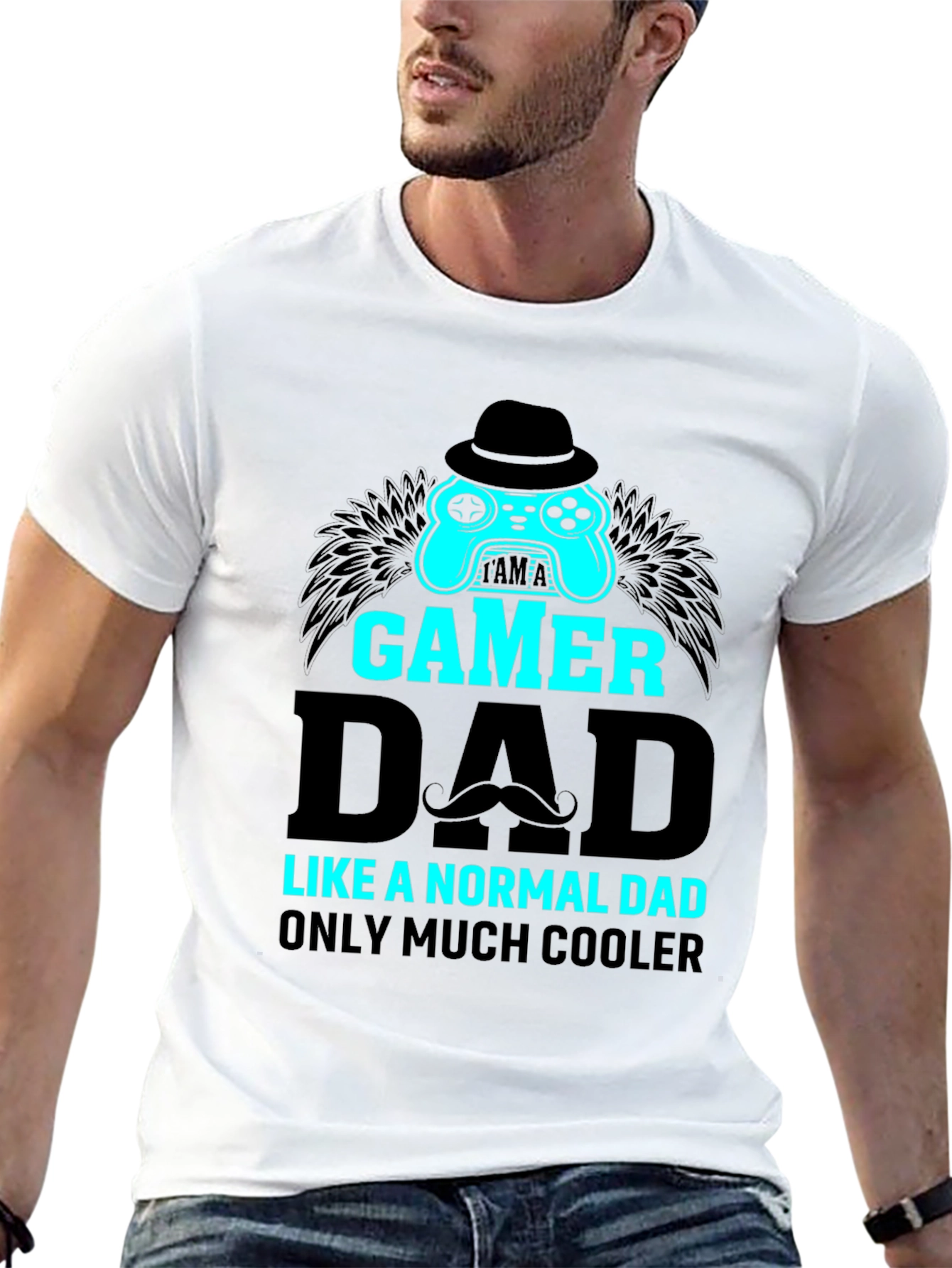 Gamer Dad T-Shirt - Cool Fathers Day Gift
