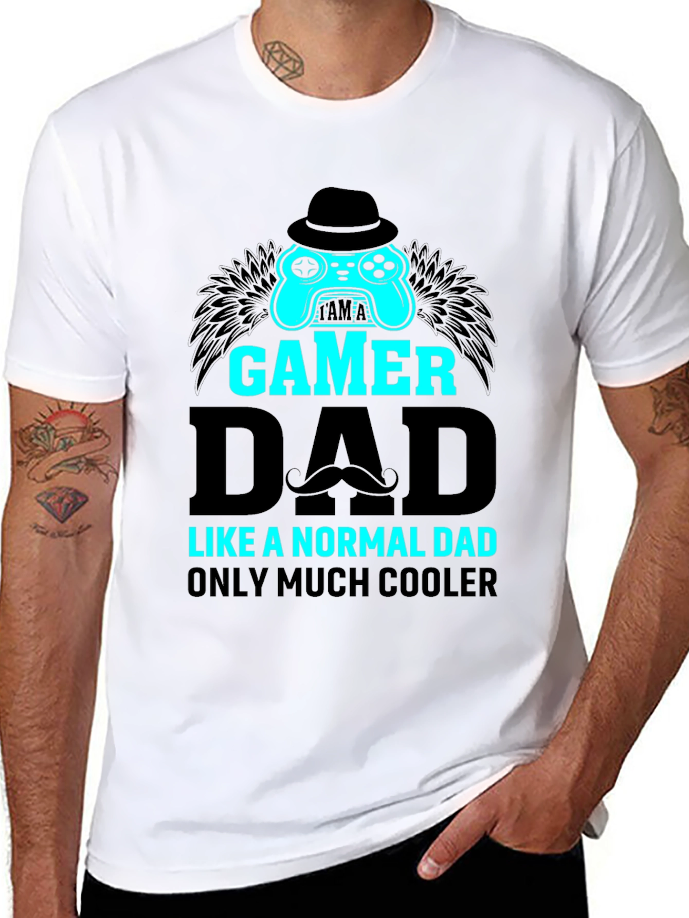 Gamer Dad T-Shirt - Cool Fathers Day Gift
