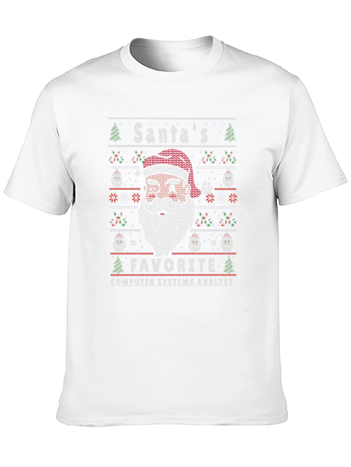 Santas Favorite Computer Systems Analyst Ugly Sweater T-Shirt
