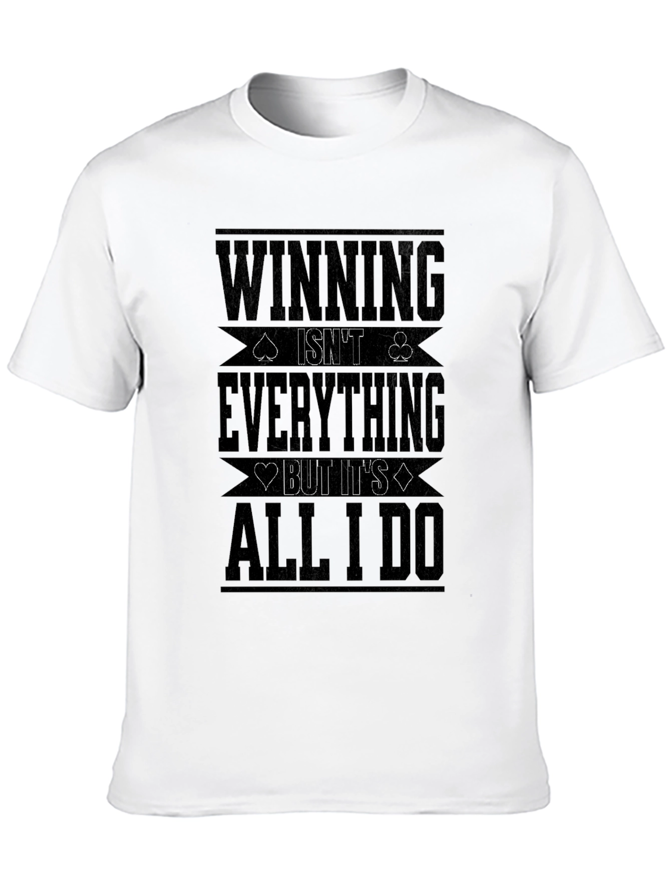Winning Is All I Do Black Graphic Tee