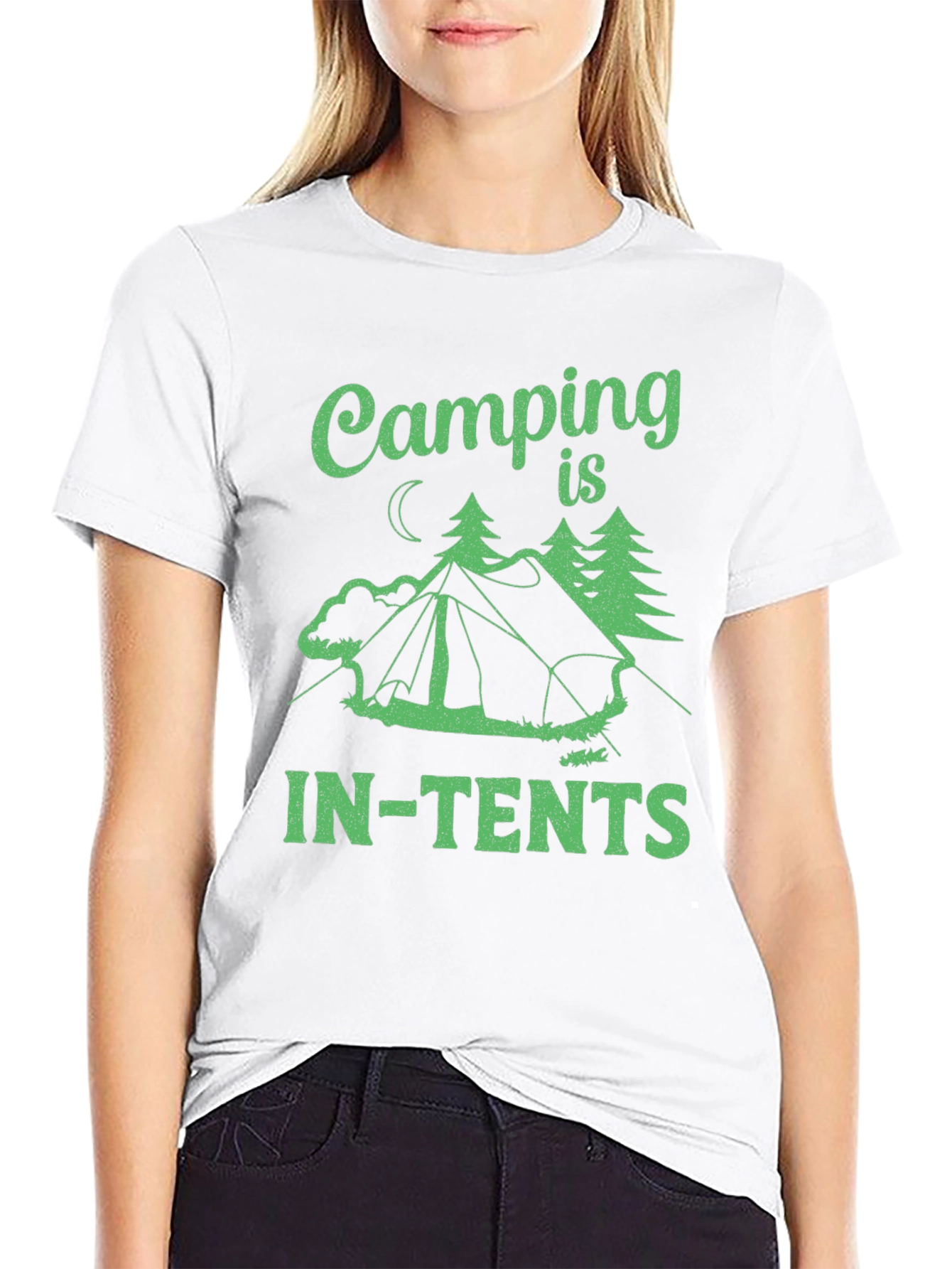 Camping In-Tents Mens Black T-Shirt