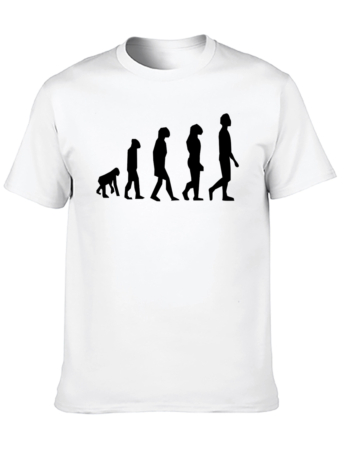 Evolution of Man Graphic Tee - Black