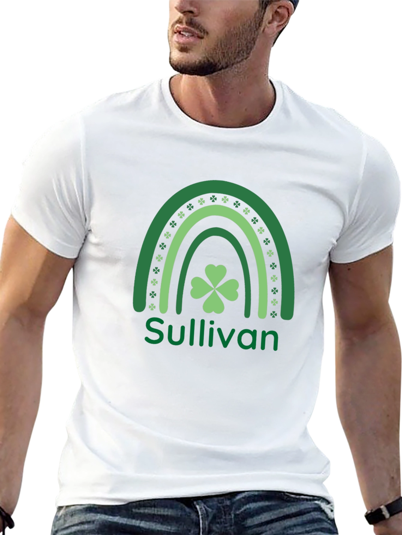 St. Patricks Day Sullivan Shamrock Rainbow T-Shirt