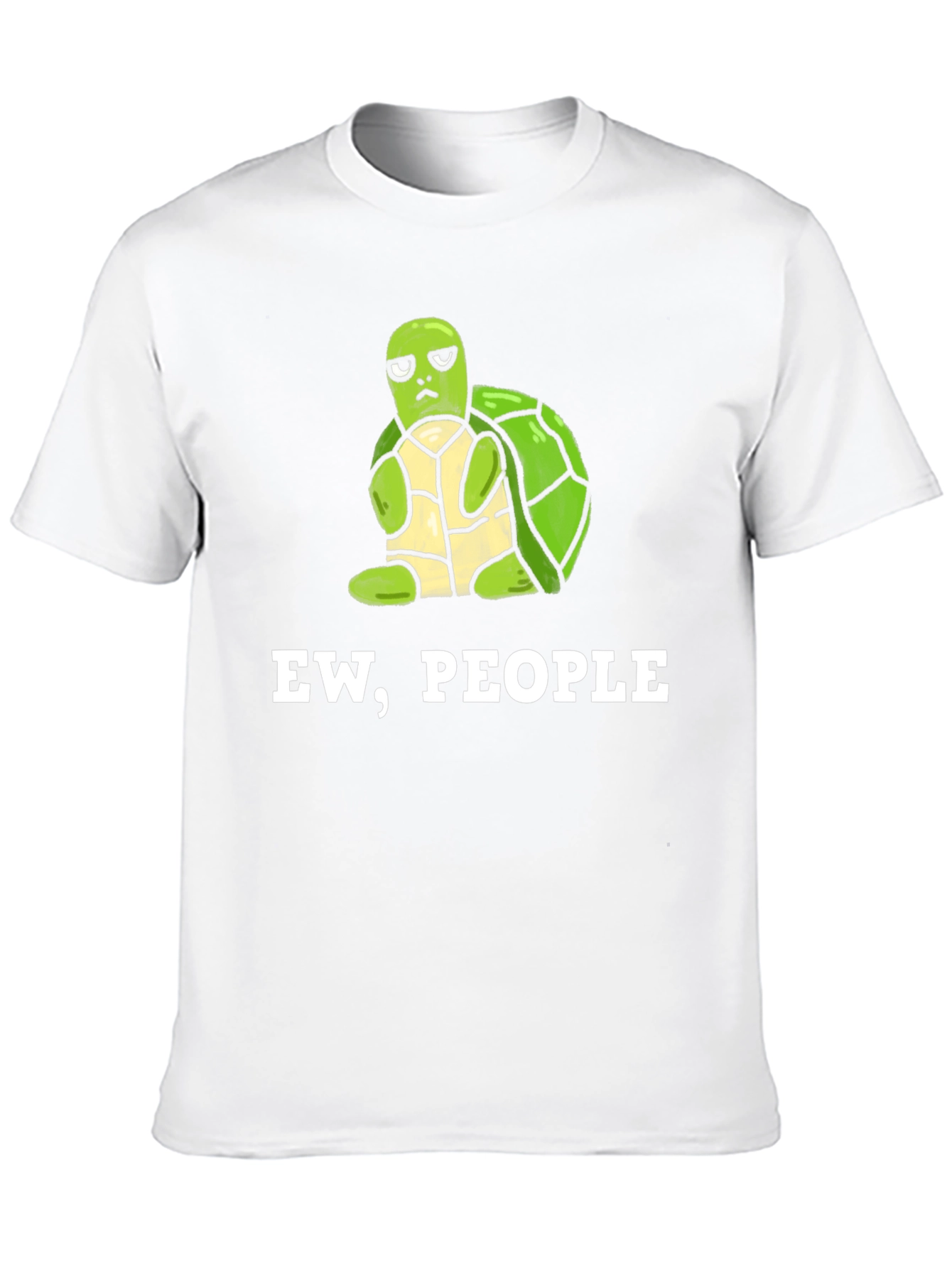 Ew People Turtle Graphic Tee - Unisex Black T-Shirt