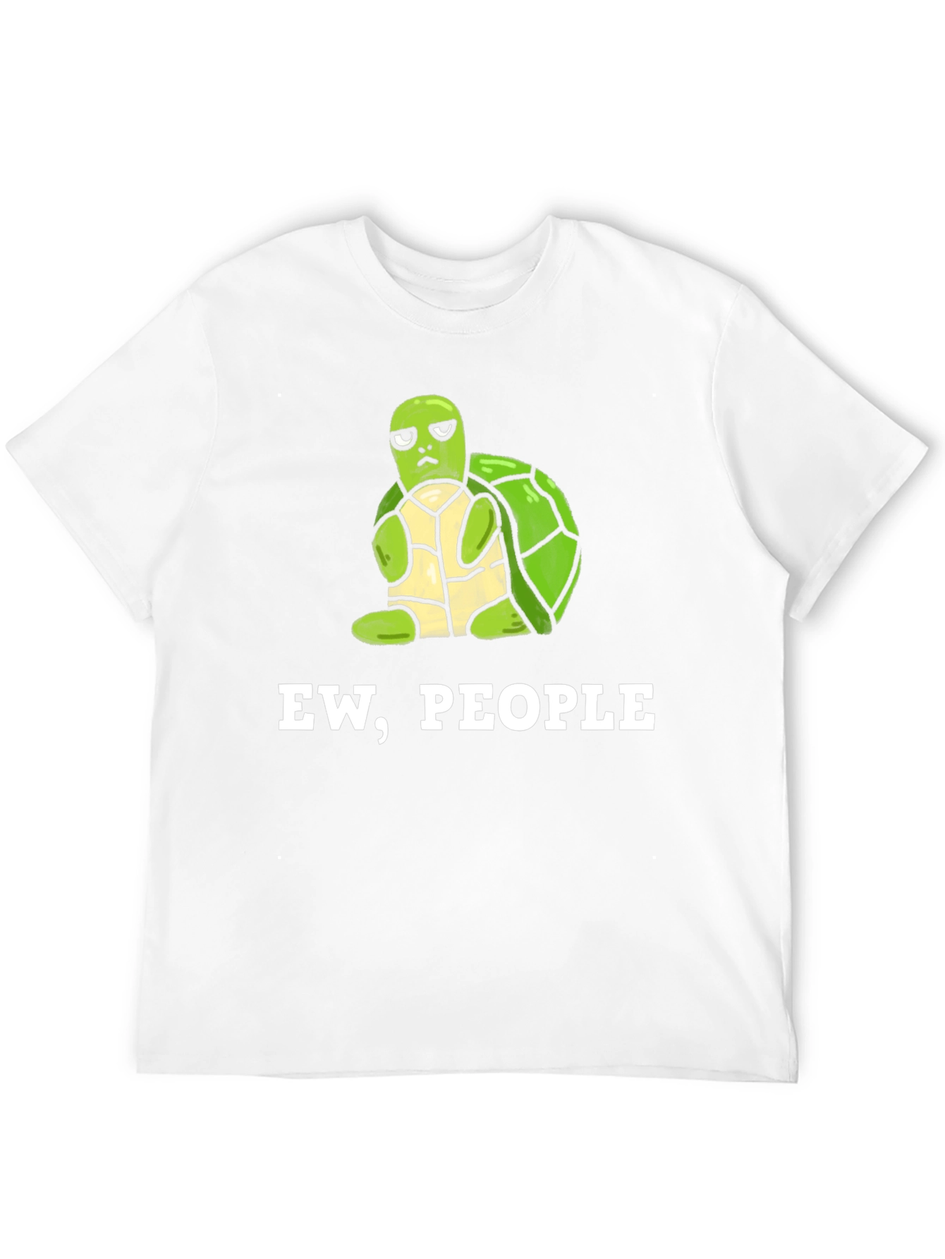 Ew People Turtle Graphic Tee - Unisex Black T-Shirt
