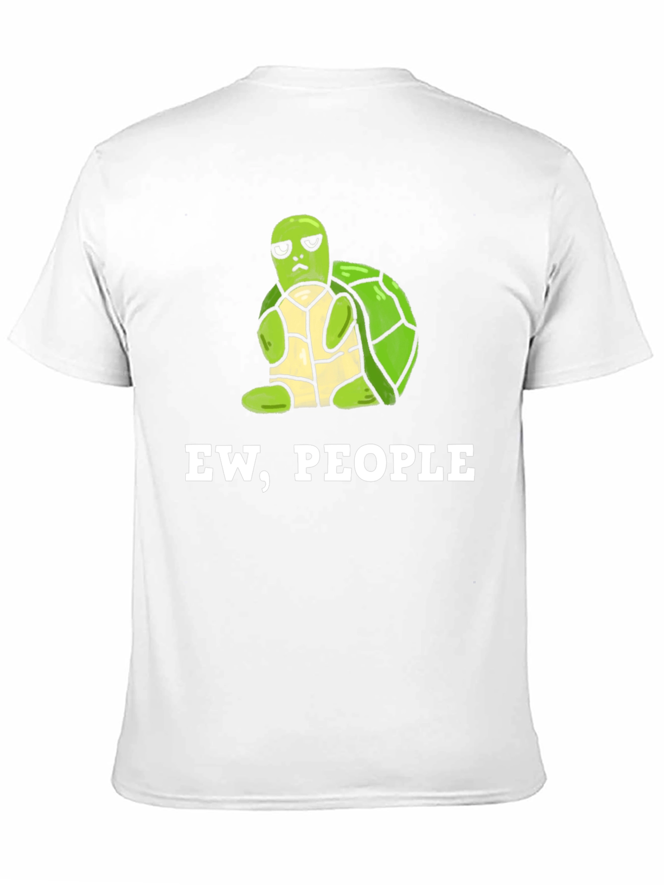 Ew People Turtle Graphic Tee - Unisex Black T-Shirt