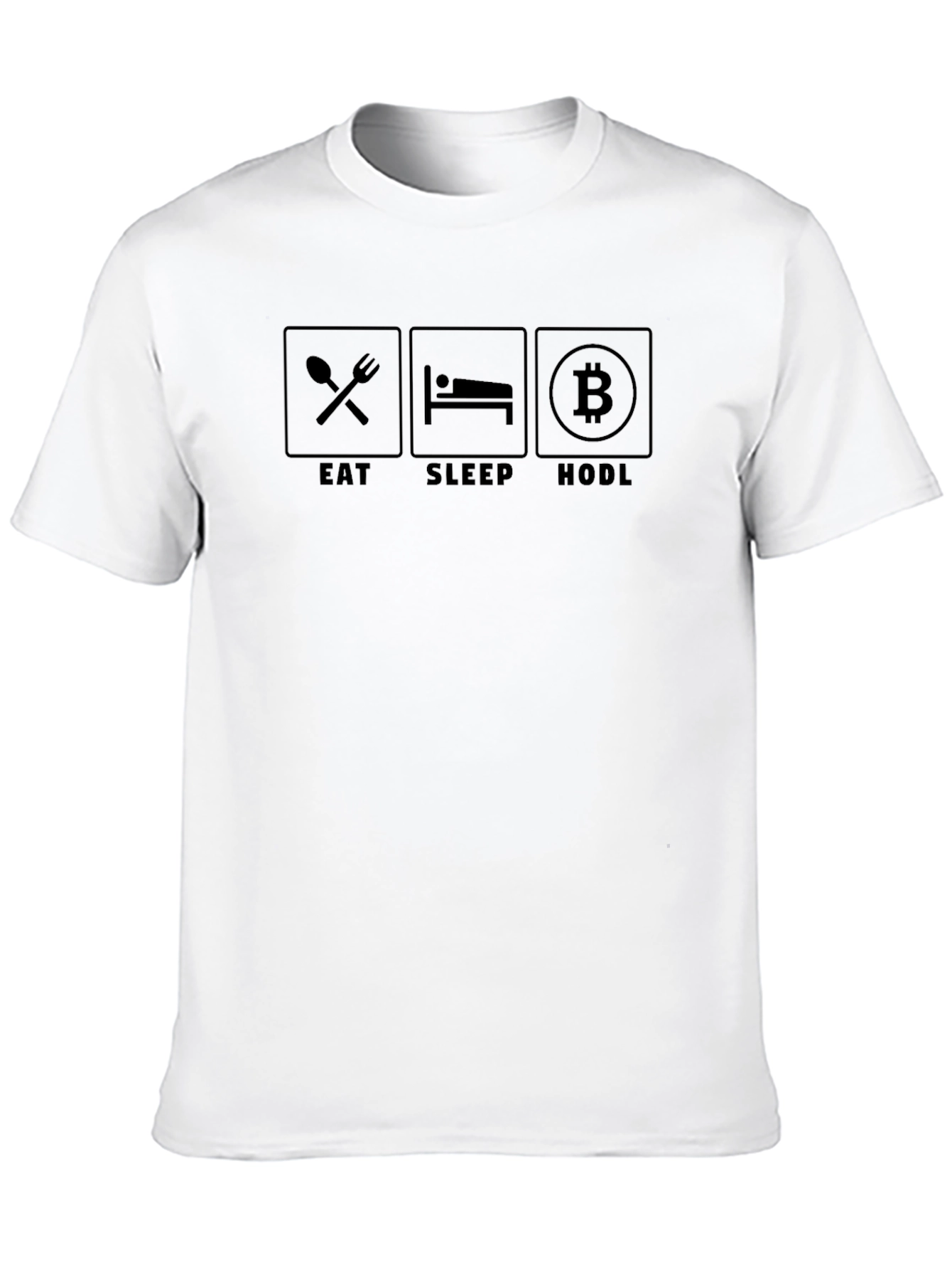 Eat Sleep HODL Bitcoin Crypto T-Shirt