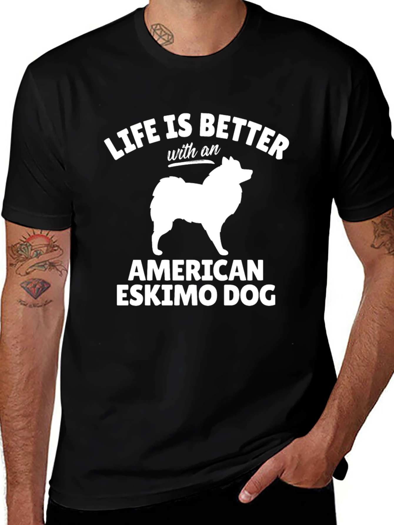 American Eskimo Dog T-Shirt - Life is Better Tee