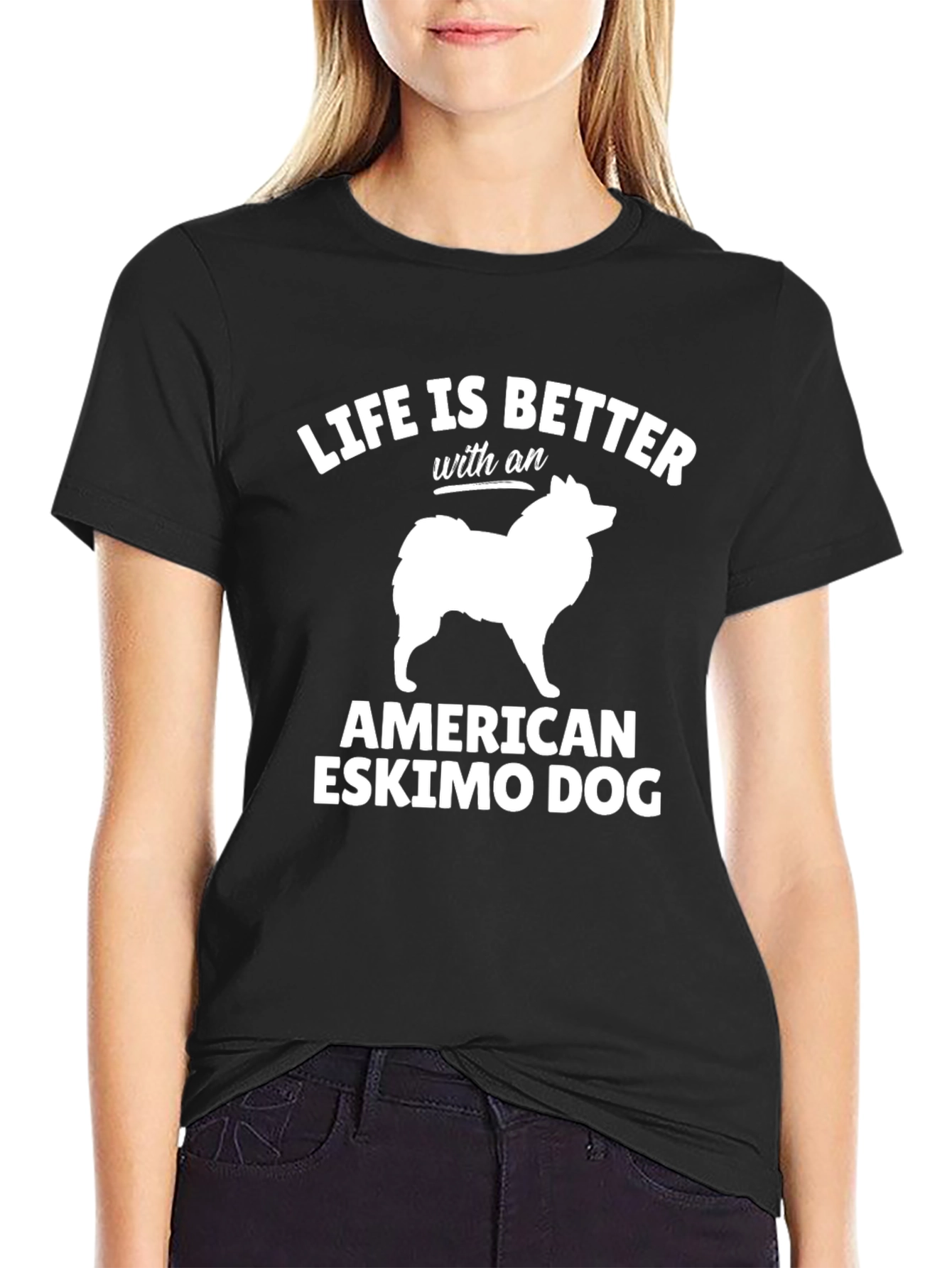 American Eskimo Dog T-Shirt - Life is Better Tee