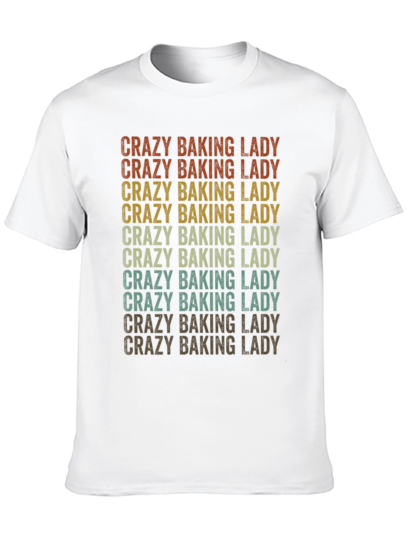 Crazy Baking Lady Graphic Tee - Baker Gift
