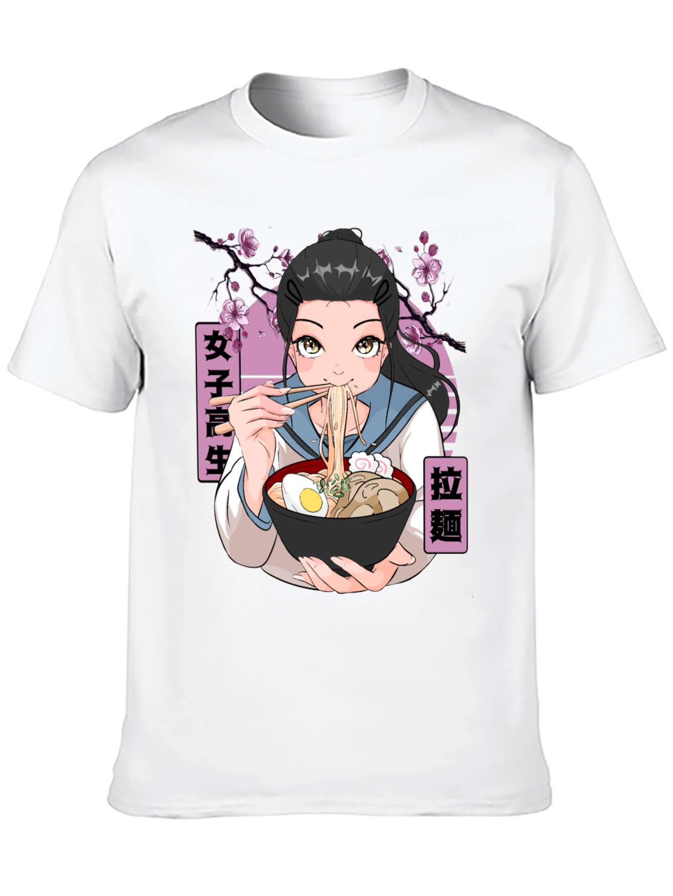 Anime Girl Ramen T-Shirt - Unisex Graphic Tee